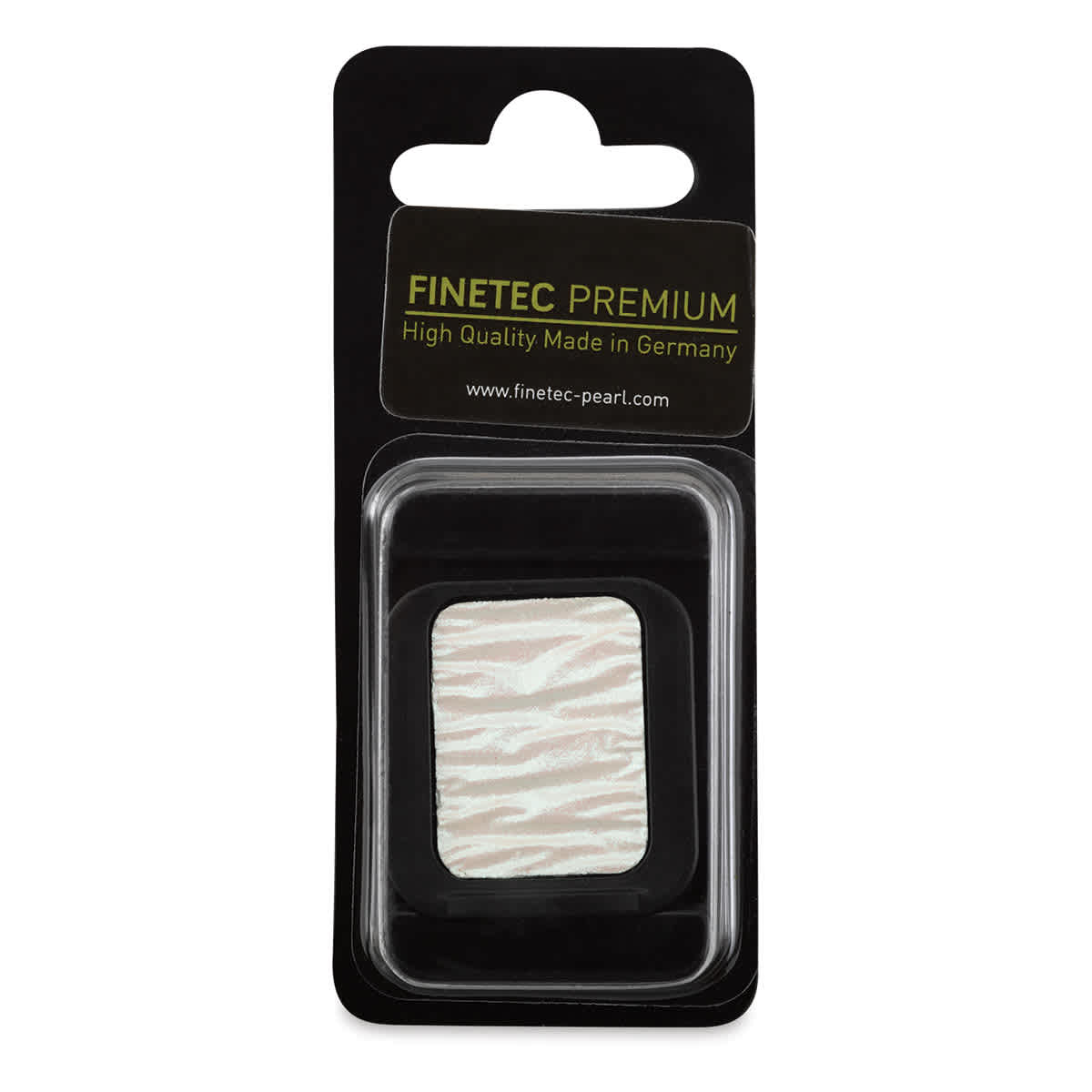 Finetec Premium Watercolor Pan - Turquoise (Pearlescent), In packaging.