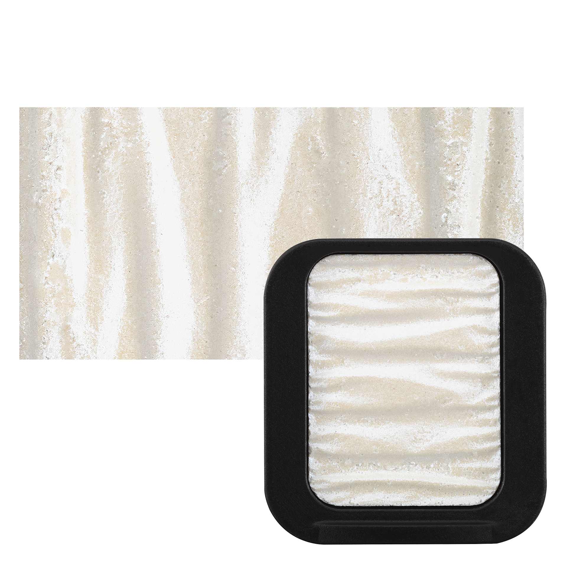 Finetec Premium Watercolor Pan - Blue (Pearlescent) pan and swatch