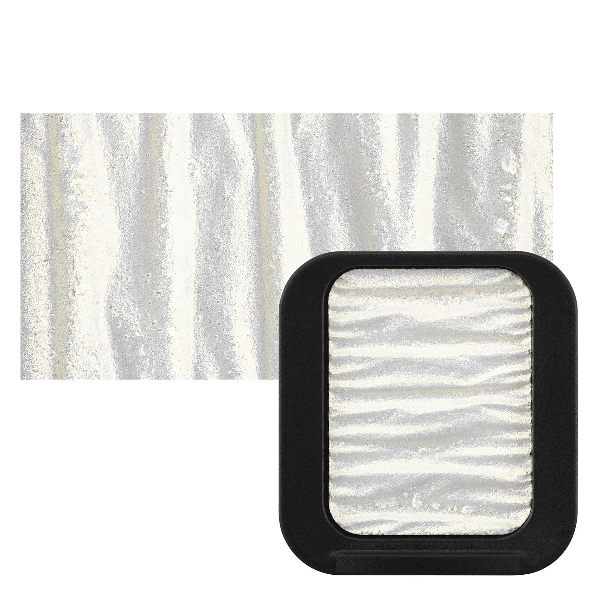 Finetec Premium Watercolor Pan - Gold (Pearlescent) pan and swatch