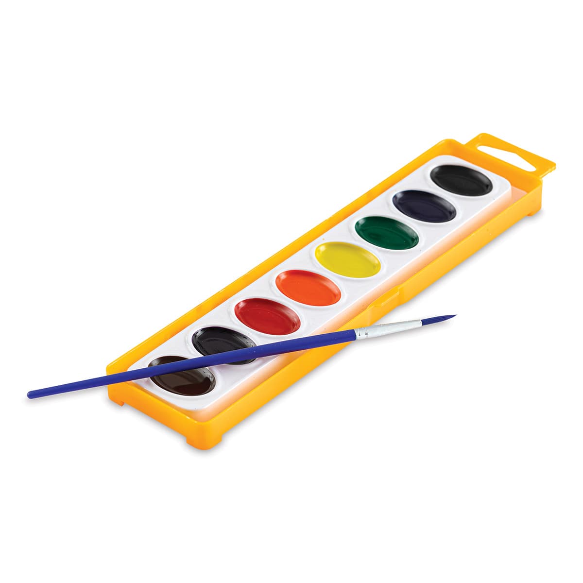 Three Little Twigs Premium Watercolor Pan Set - Set of 8, Assorted Colors (Pan pan with paint brush)