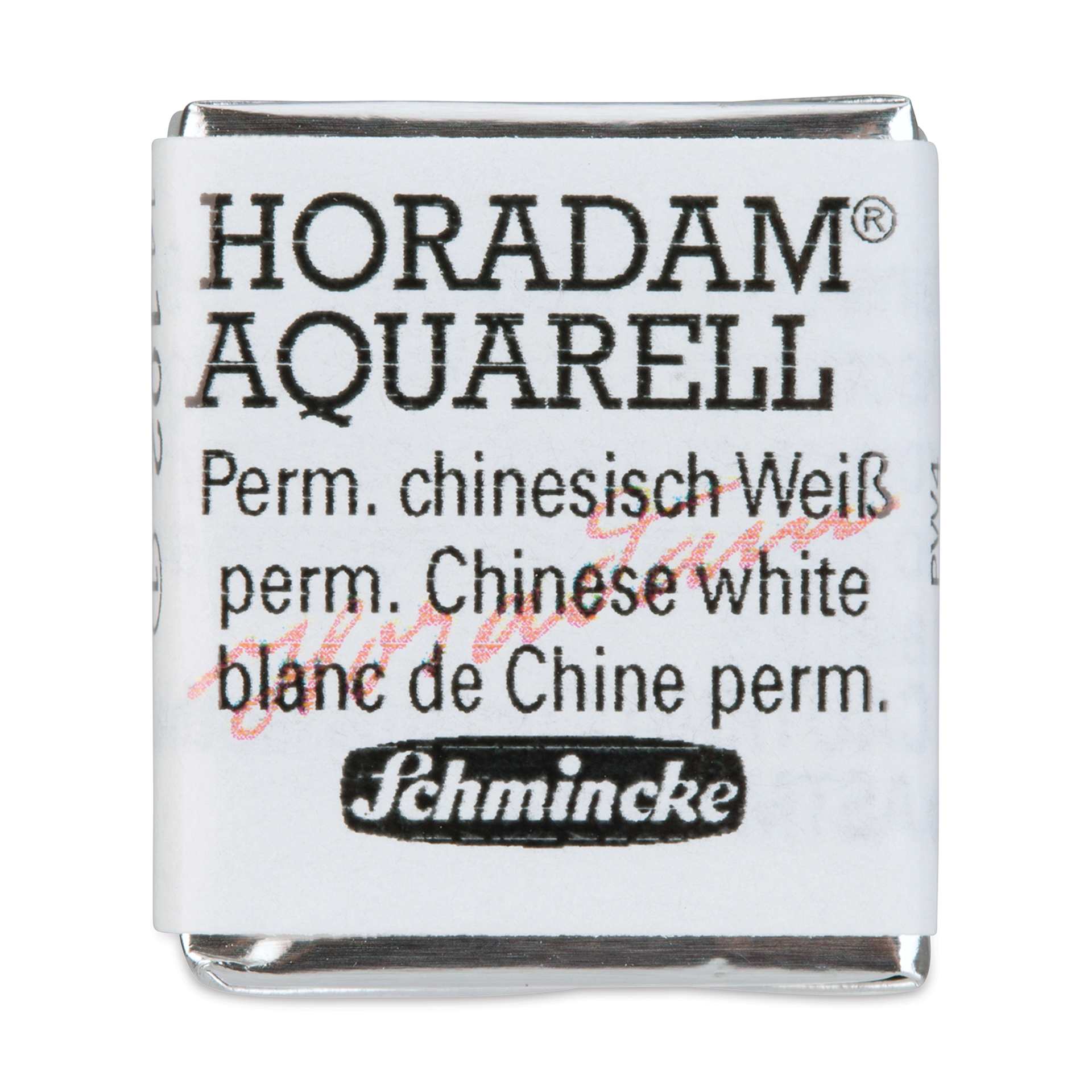 Schmincke Horadam Aquarell Watercolor - Permanent Chinese White, Half Pan