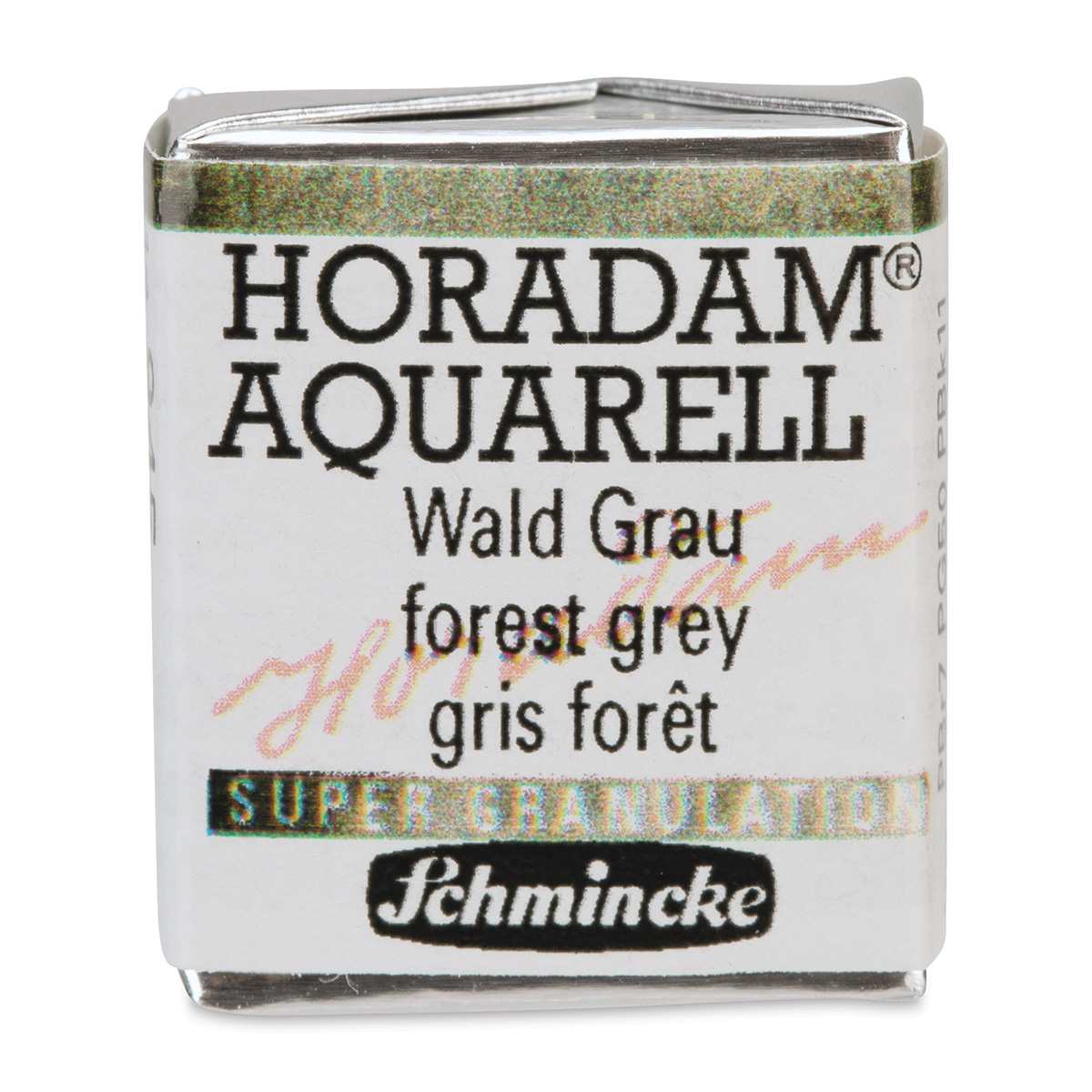 Schmincke Horadam Aquarell Artist Watercolor - Forest Grey, Supergranulation, Half Pan