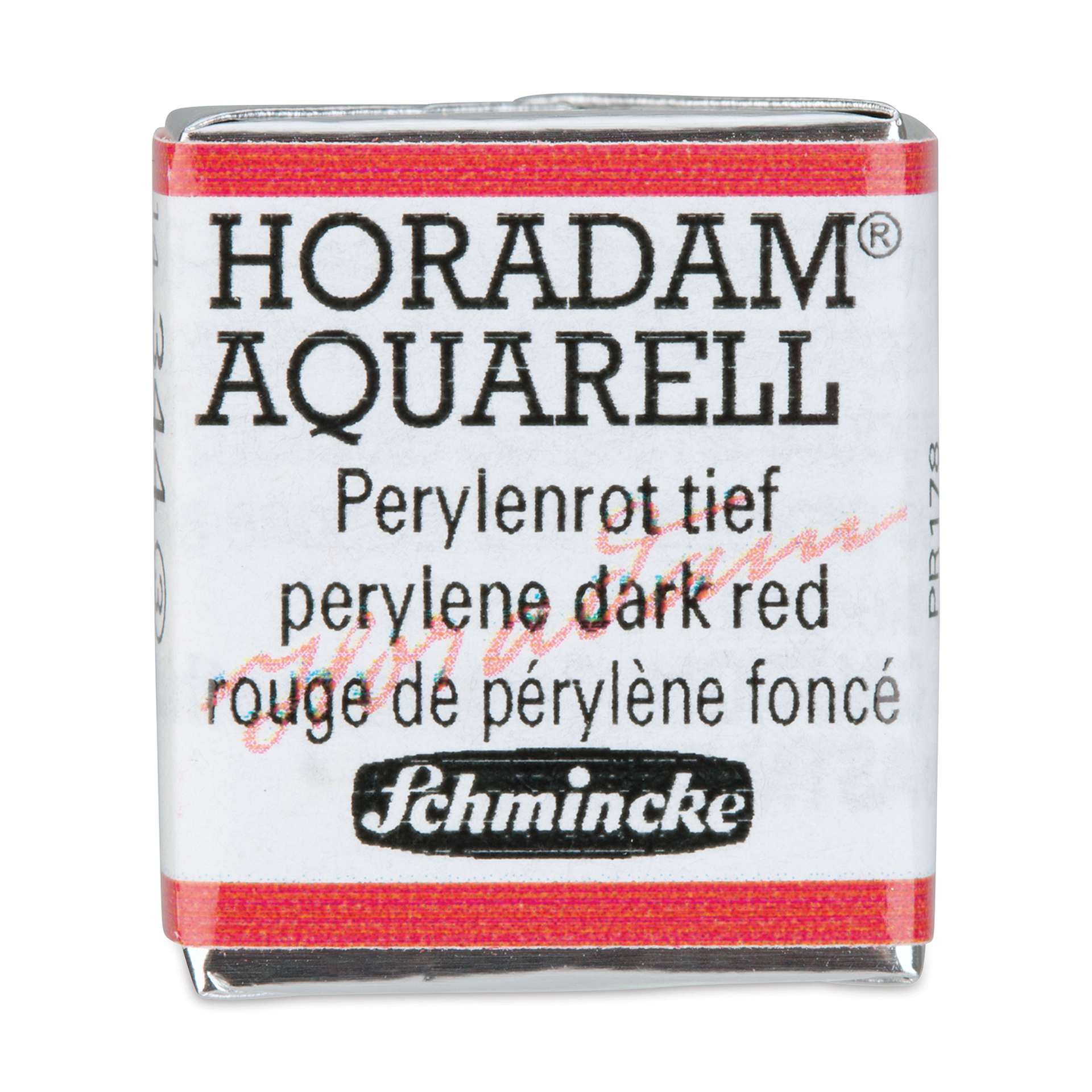 Schmincke Horadam Aquarell Artist Watercolor - Perylene Dark Red, Half Pan