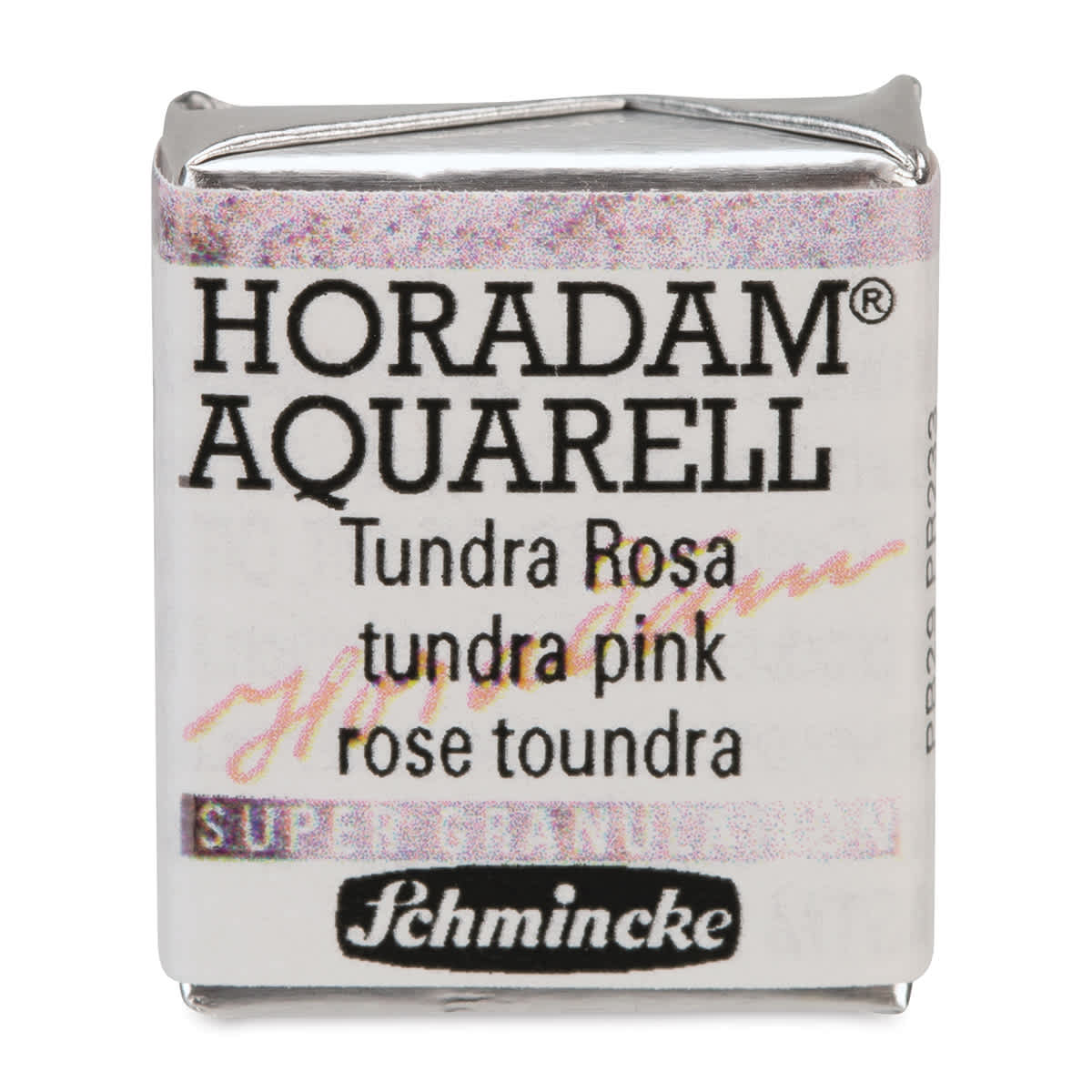 Schmincke Horadam Aquarell Artist Watercolor - Tundra Pink, Supergranulation, Half Pan