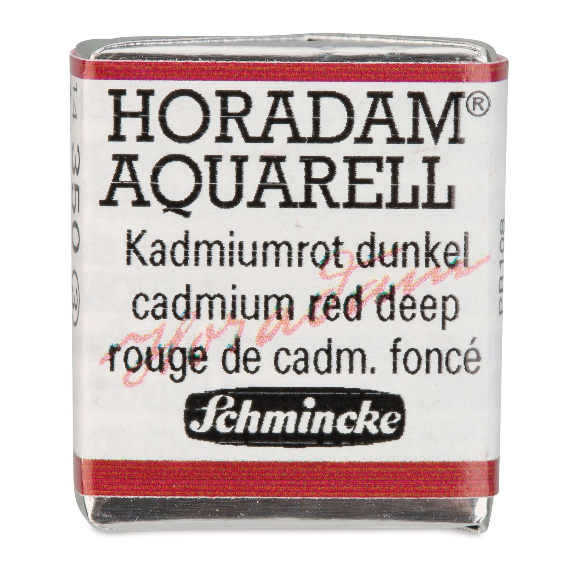 Schmincke Horadam Aquarell Watercolor - Cadmium Red Deep, Half Pan