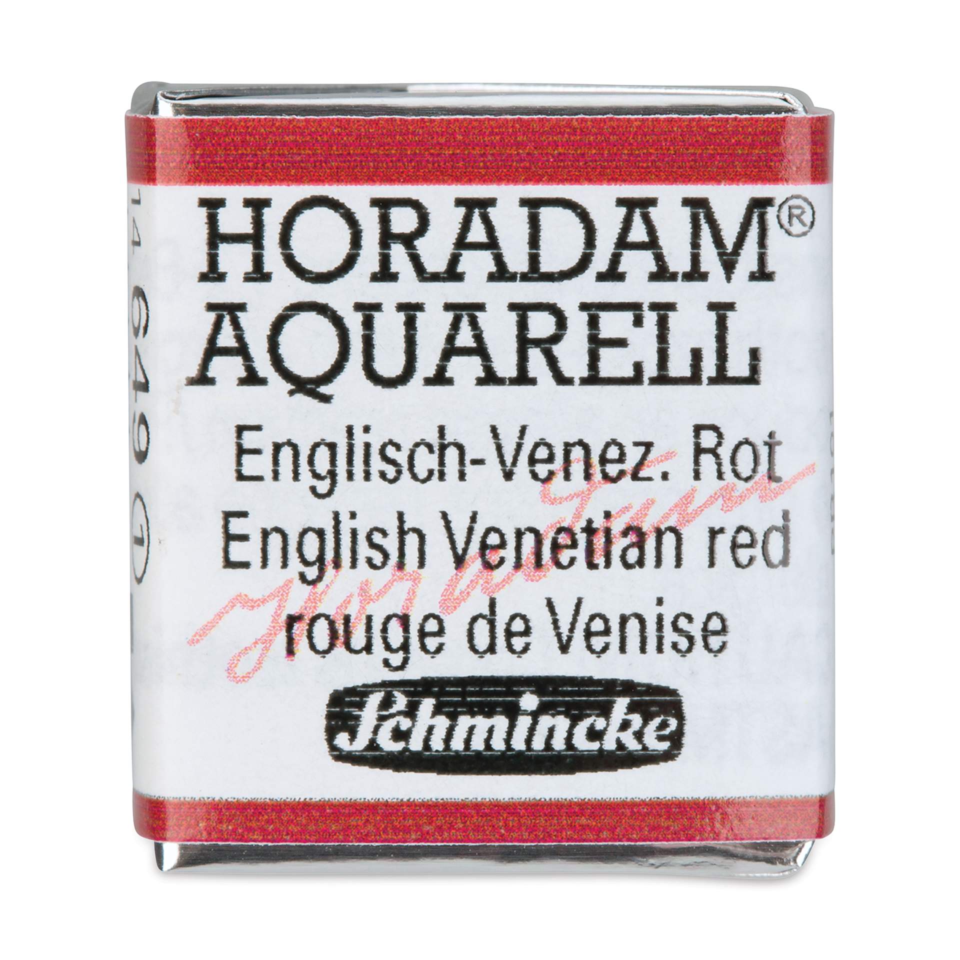 Schmincke Horadam Aquarell Artist Watercolor - English Venetian Red, Half Pan