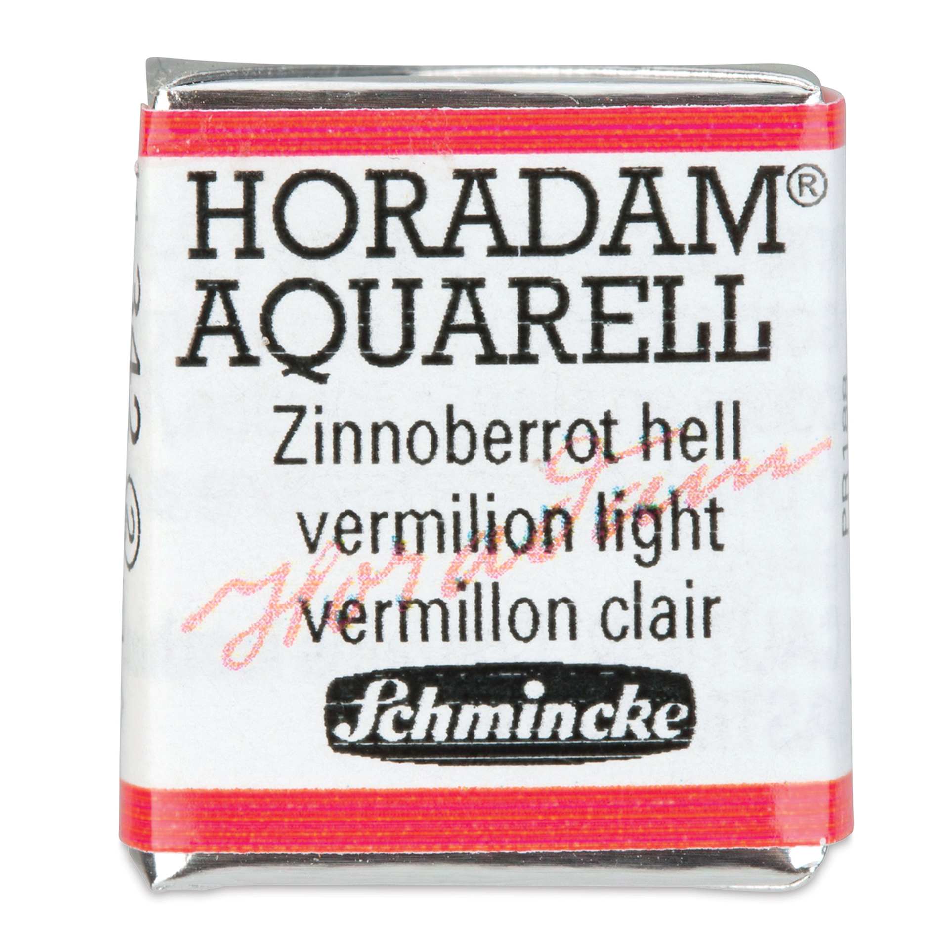 Schmincke Horadam Aquarell Watercolor - Vermilion Light, Half Pan