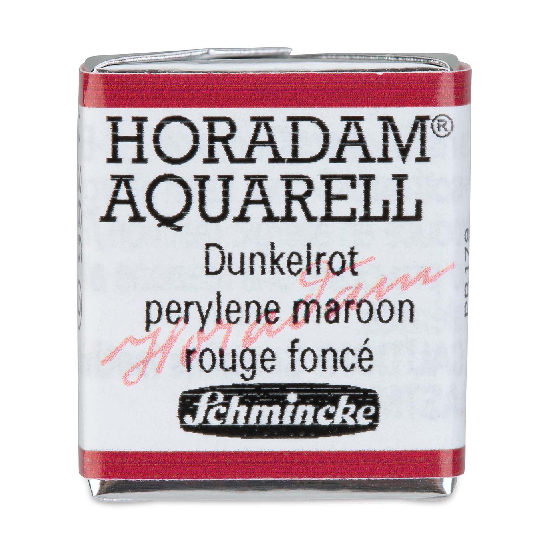 Schmincke Horadam Aquarell Artist Watercolor - Perylene Maroon, Half Pan