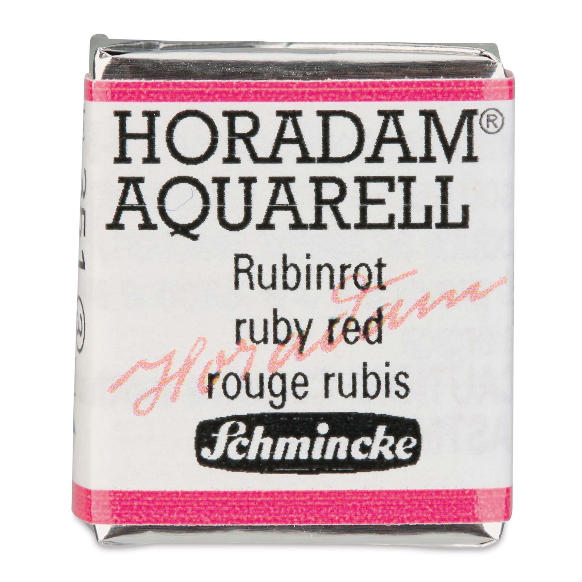 Schmincke Horadam Aquarell Watercolor - Ruby Red, Half Pan