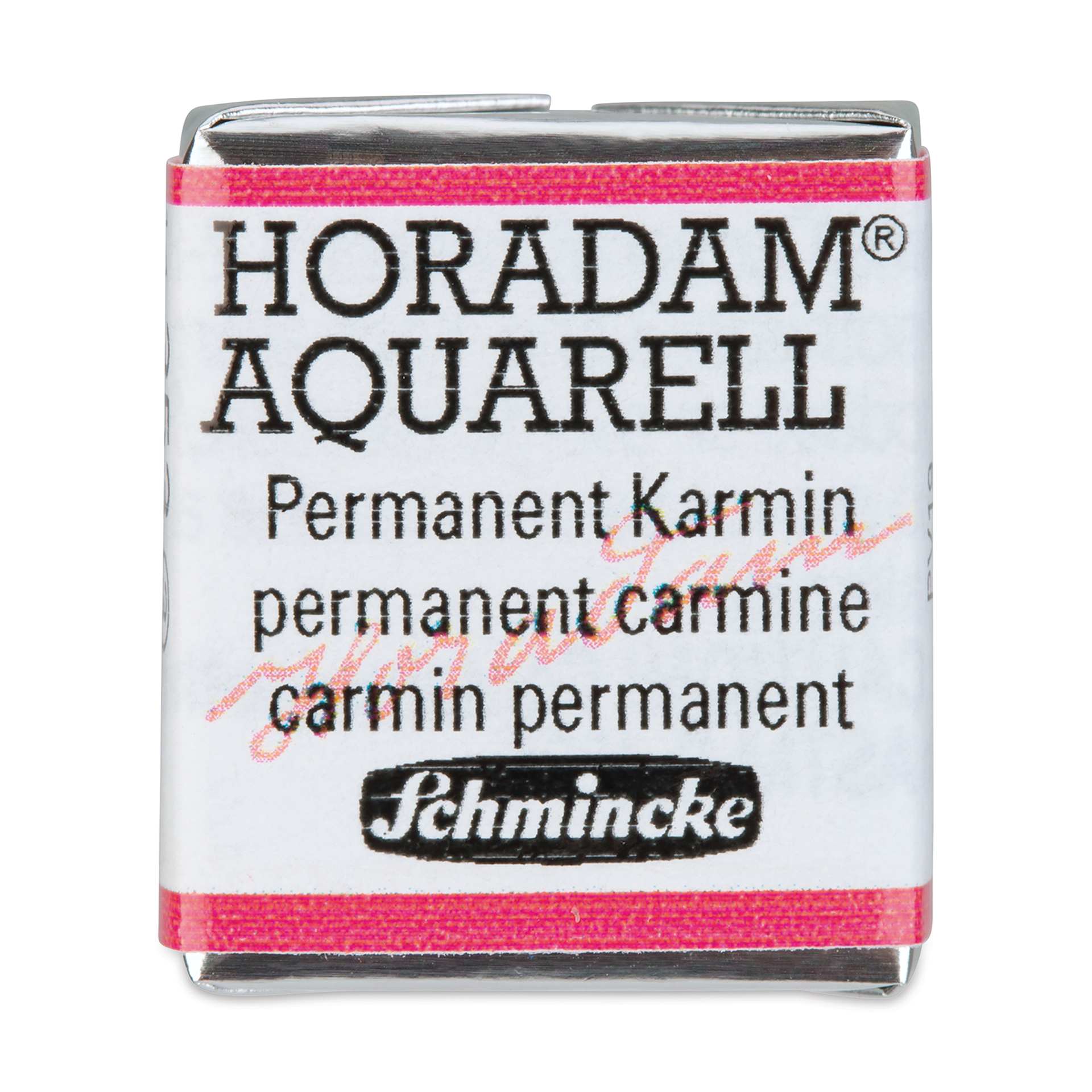 Schmincke Horadam Aquarell Artist Watercolor - Permanent Carmine, Half Pan
