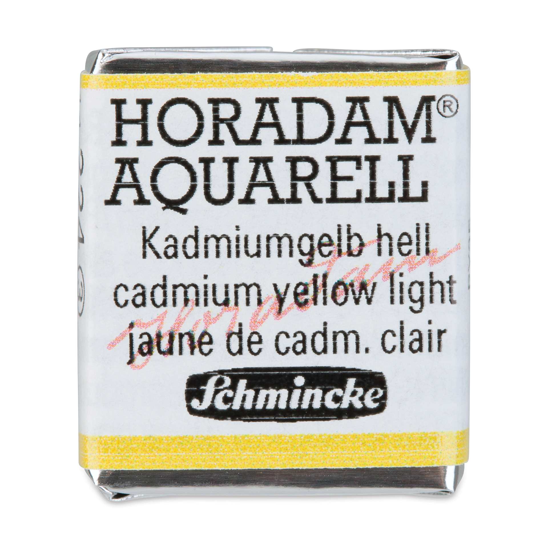 Schmincke Horadam Aquarell Artist Watercolor - Cadmium Yellow Light, Half Pan