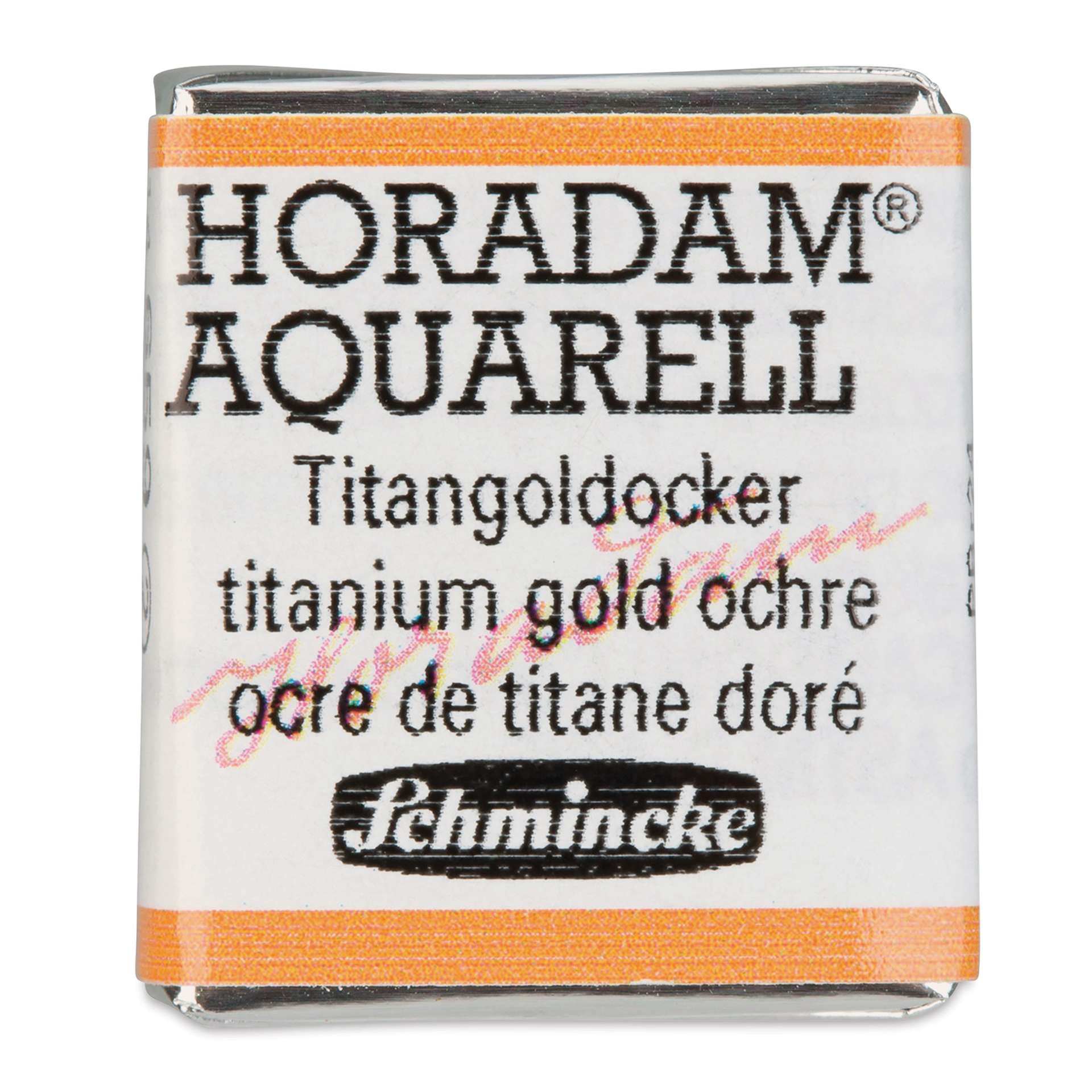 Schmincke Horadam Aquarell Watercolor - Titanium Gold Ochre, Half Pan