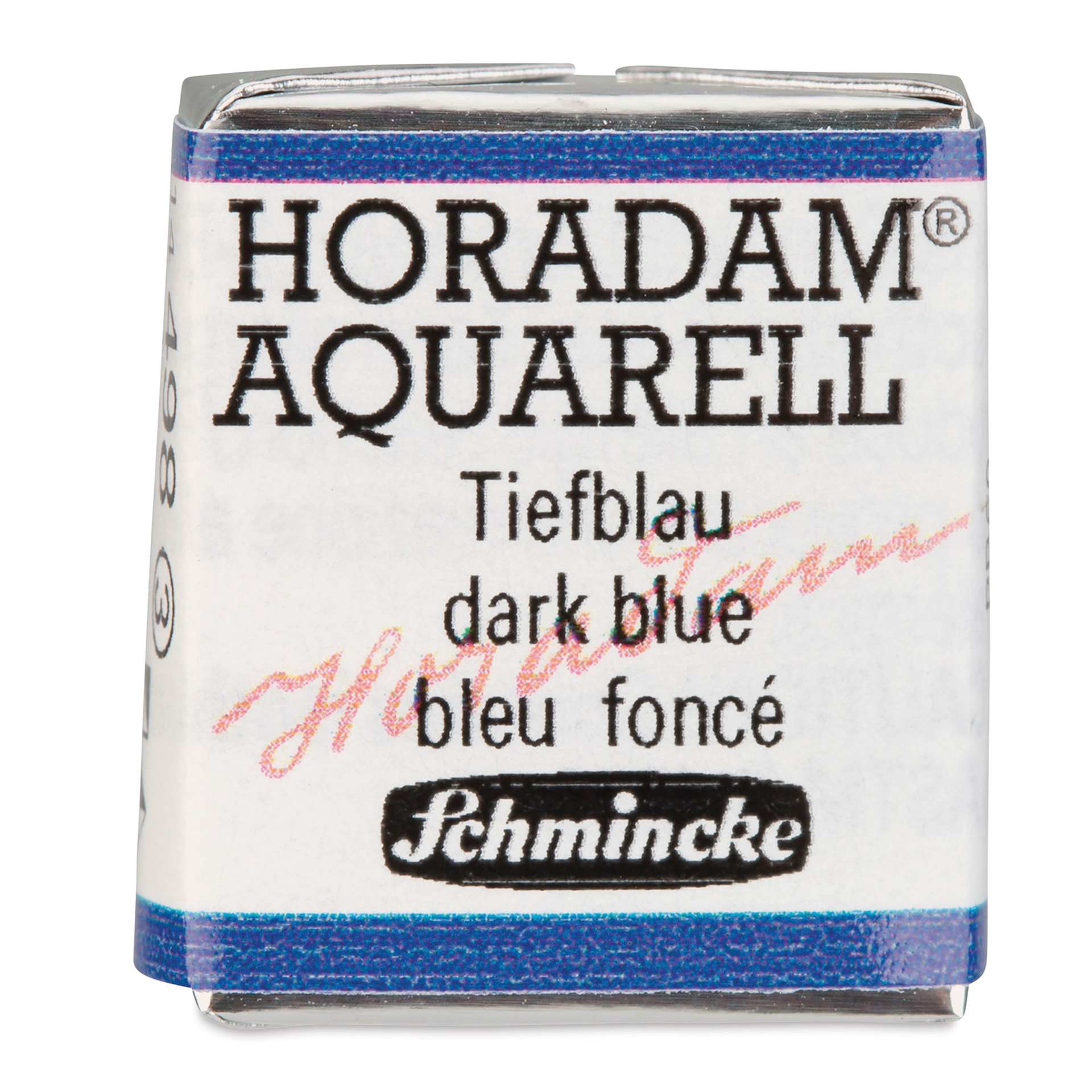 Schmincke Horadam Aquarell Watercolor - Dark Blue, Half Pan