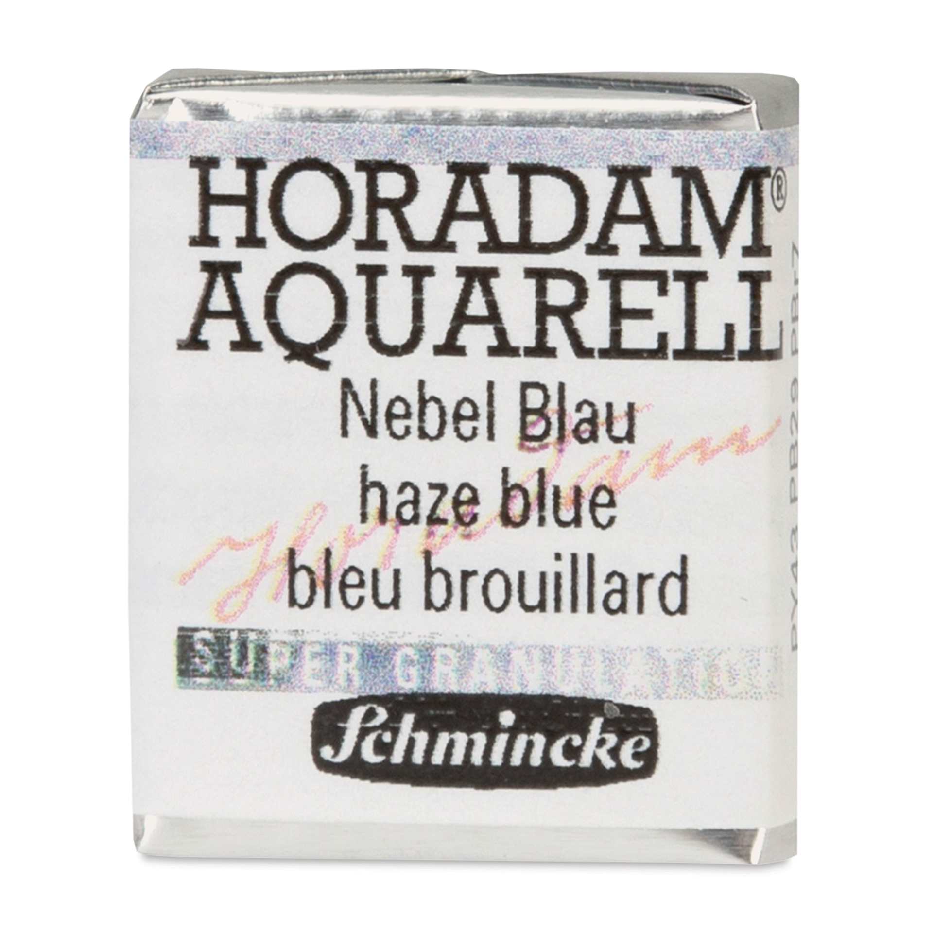 Schmincke Horadam Aquarell Watercolor - Haze Blue, Half Pan