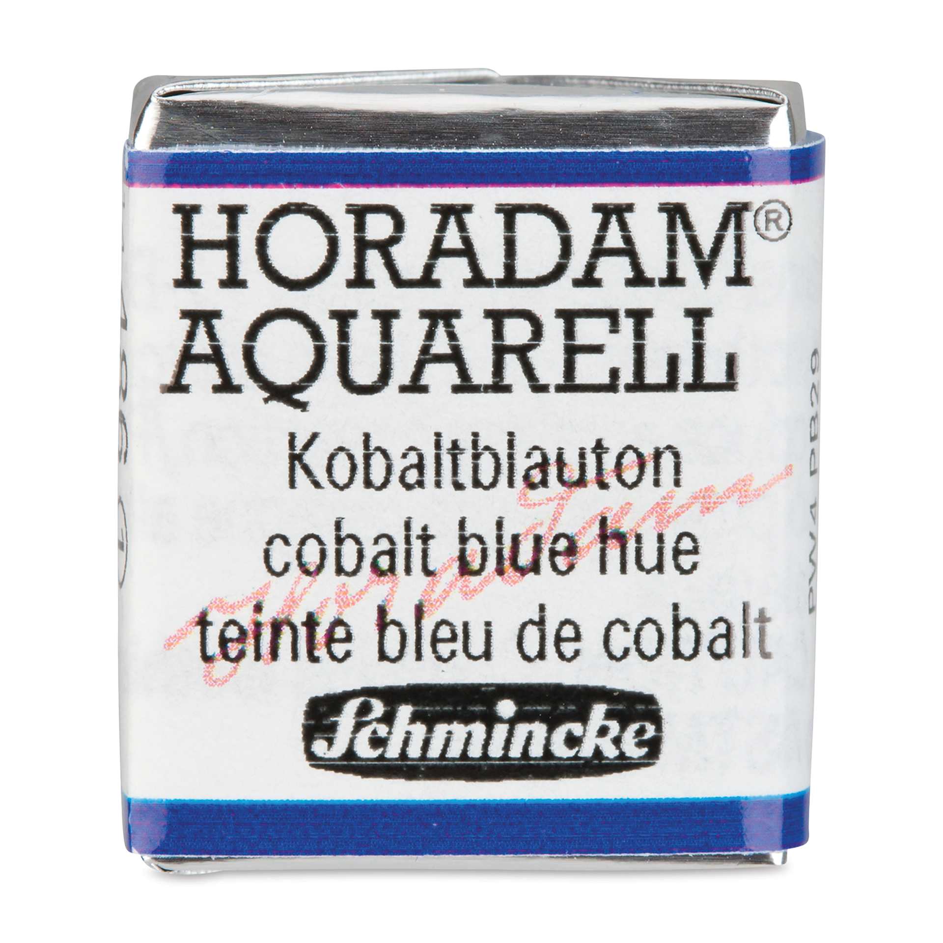 Schmincke Horadam Aquarell Artist Watercolor - Cobalt Blue Hue, Half Pan