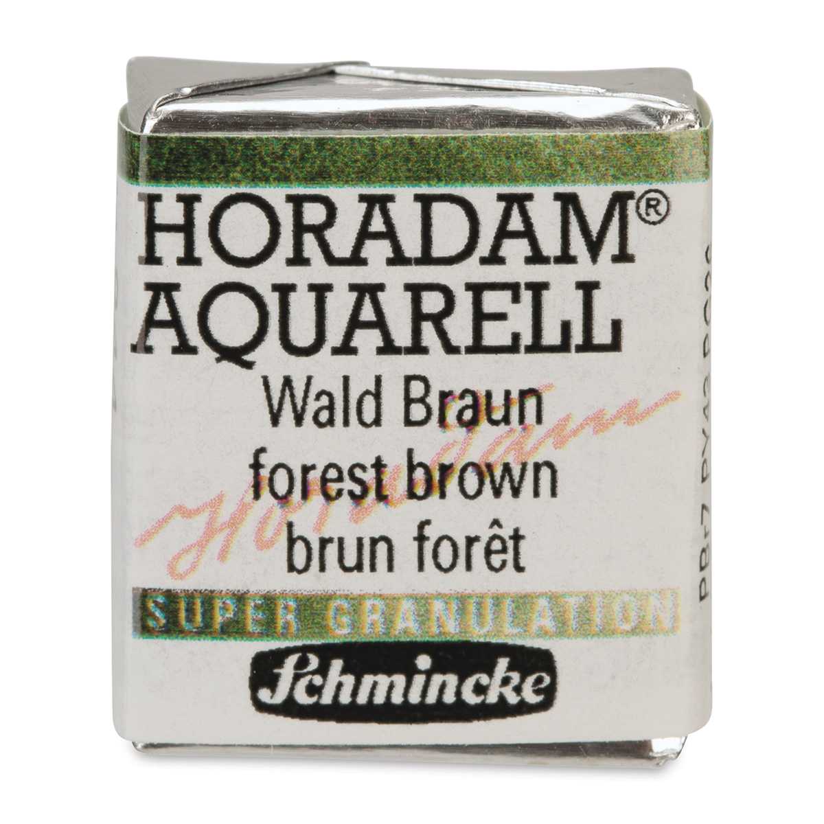 Schmincke Horadam Aquarell Artist Watercolor - Forest Brown, Supergranulation, Half Pan