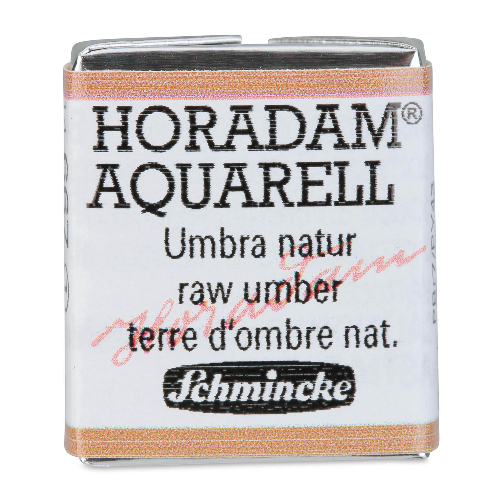 Schmincke Horadam Aquarell Watercolor - Raw Umber, Half Pan
