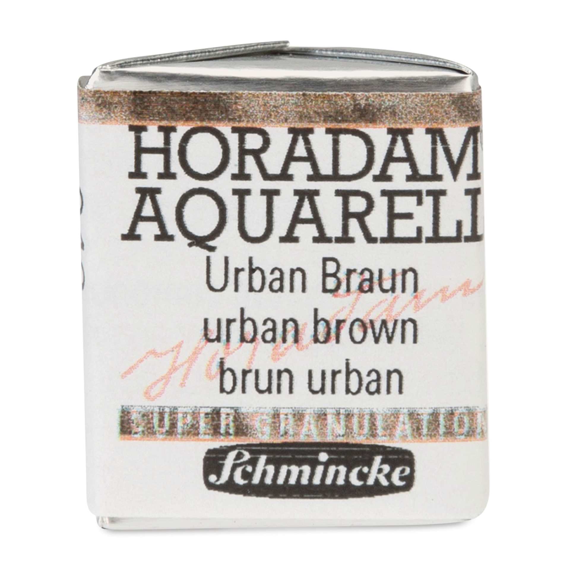 Schmincke Horadam Aquarell Watercolor - Urban Brown, Supergranulation, Half Pan