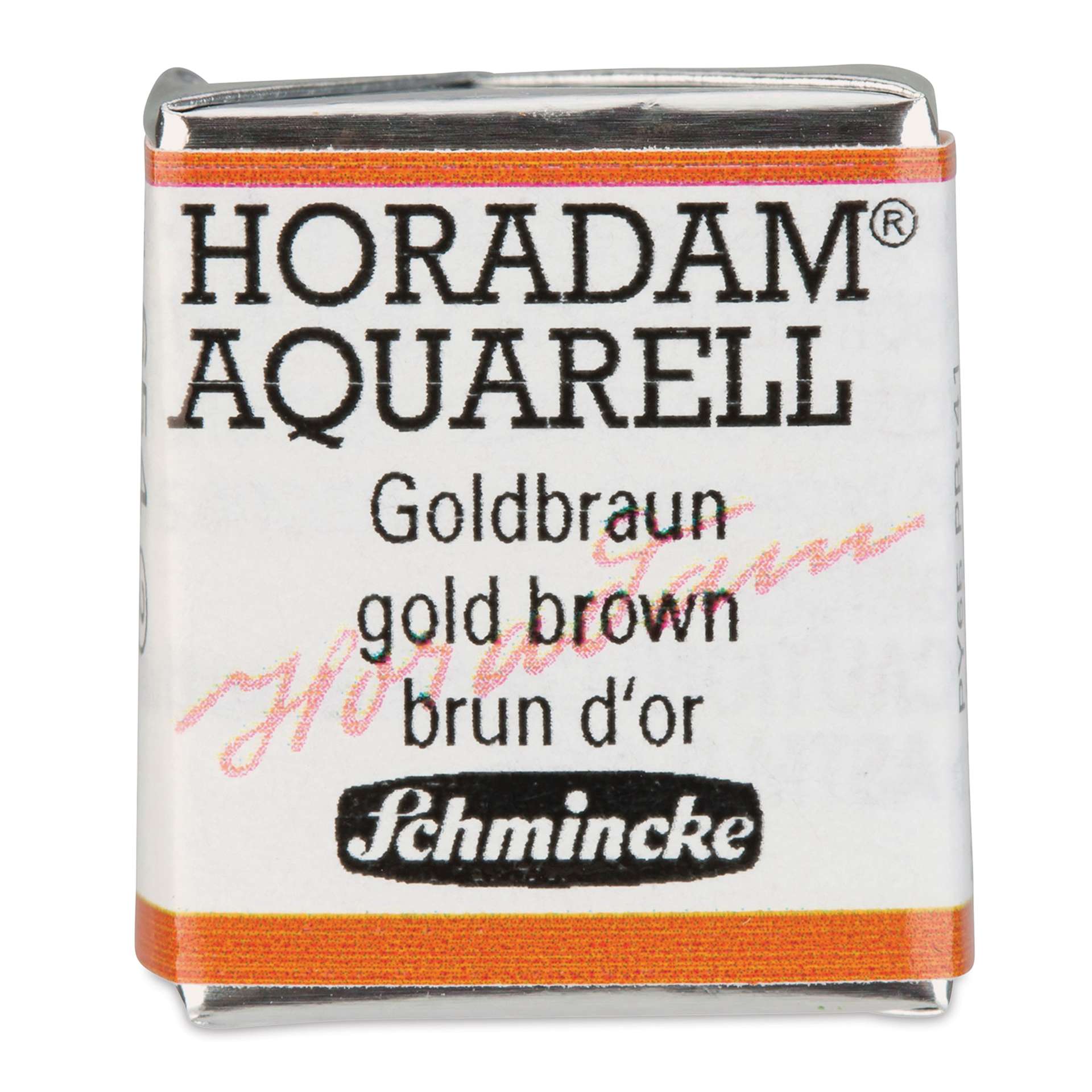 Schmincke Horadam Aquarell Watercolor - Gold Brown, Half Pan