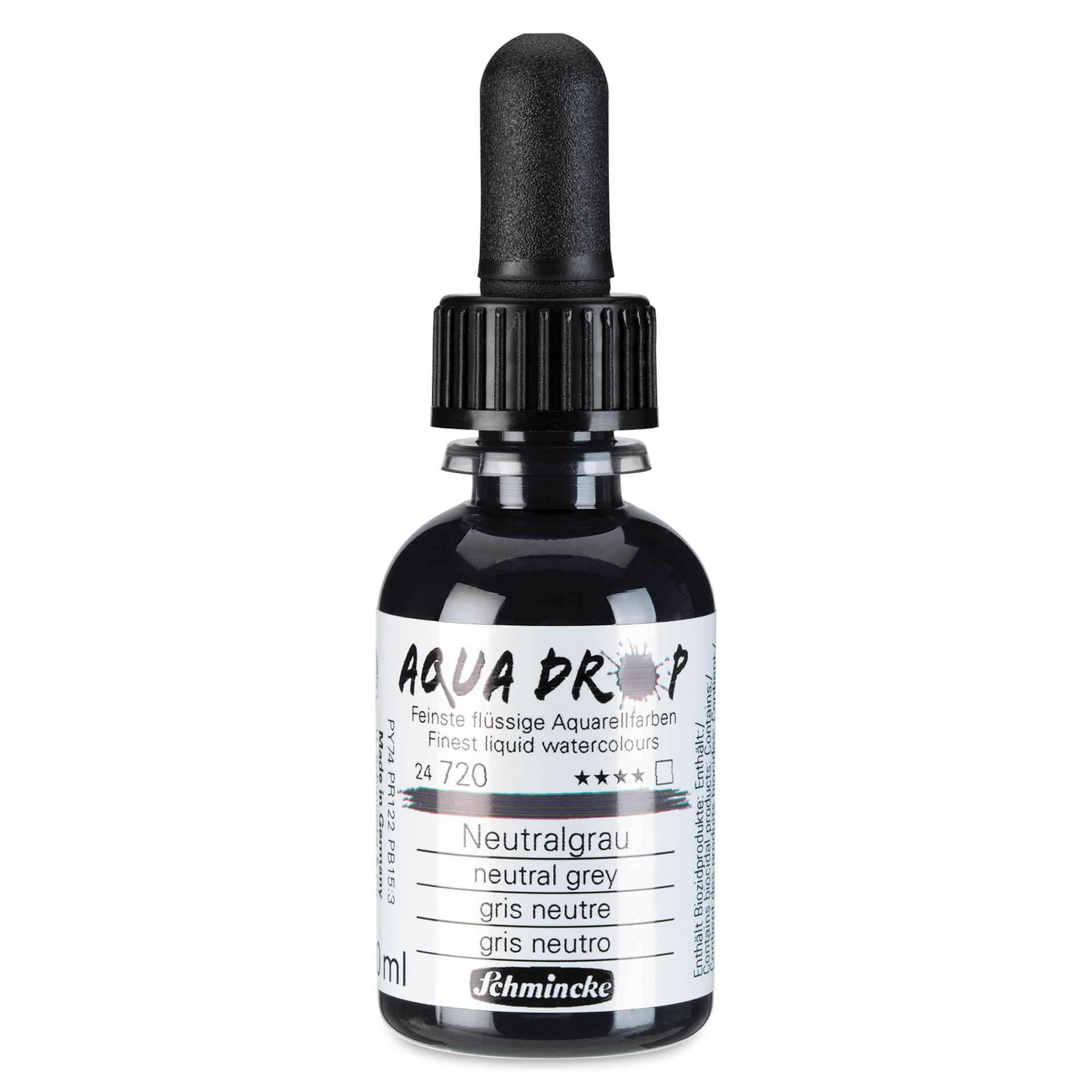 Schmincke Aqua Drop Watercolor - Neutral Grey, 30 ml