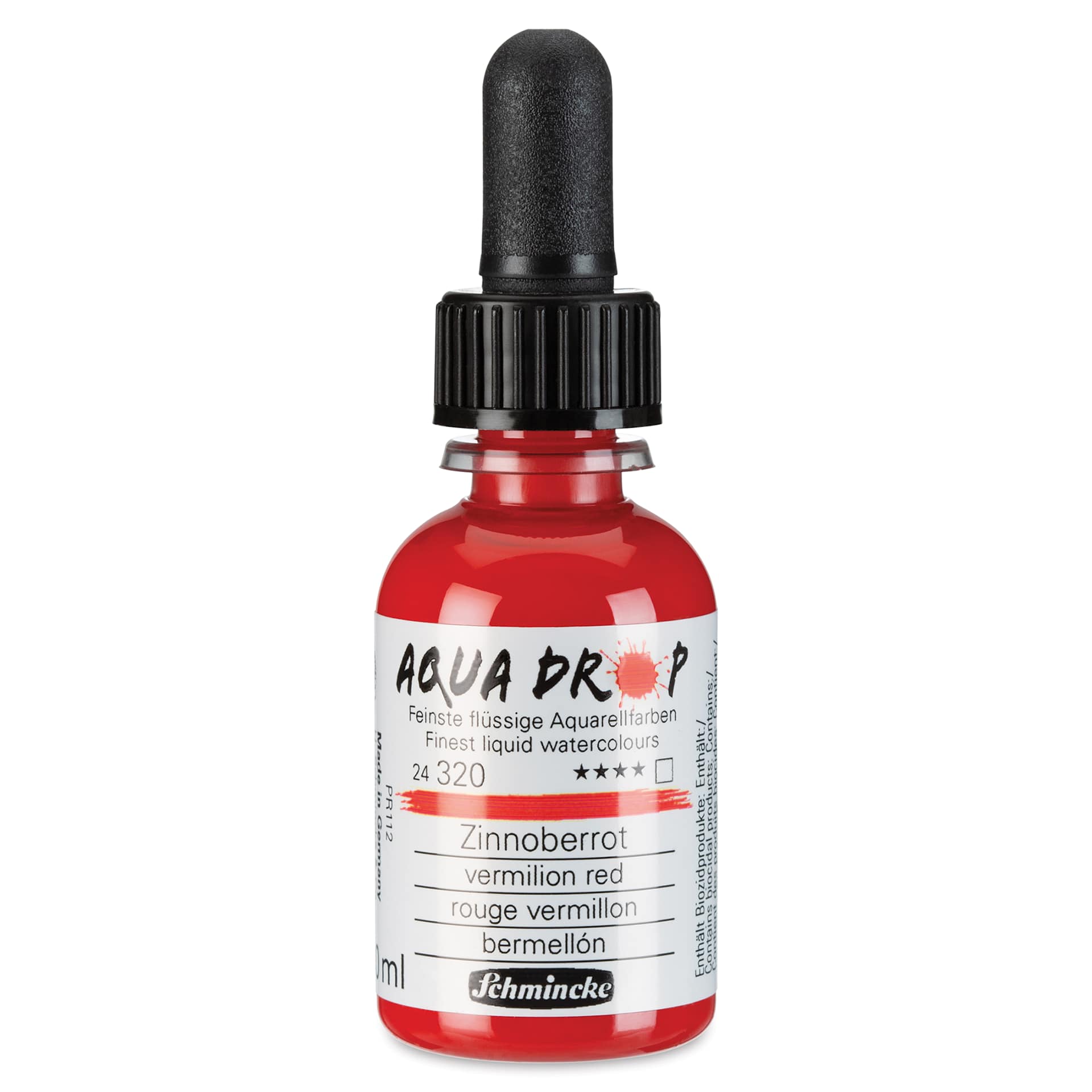 Schmincke Aqua Drop Watercolor - Vermilion Red, 30 ml