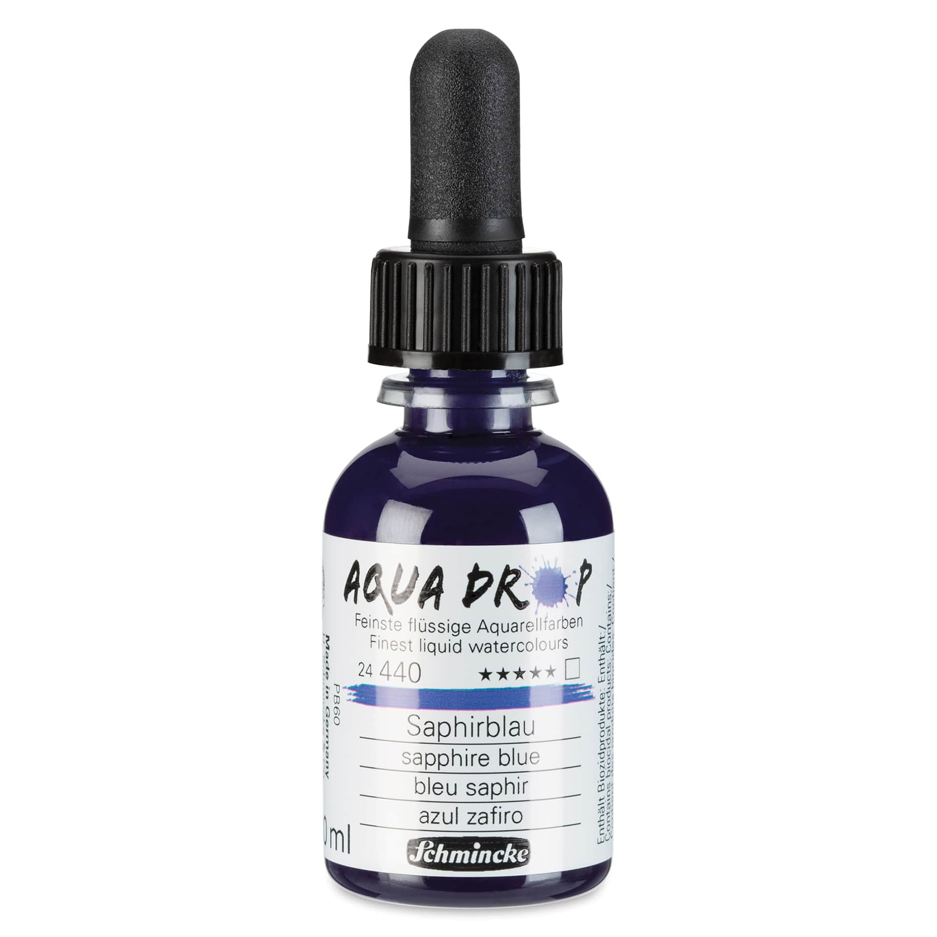 Schmincke Aqua Drop Watercolor - Sapphire Blue, 30 ml