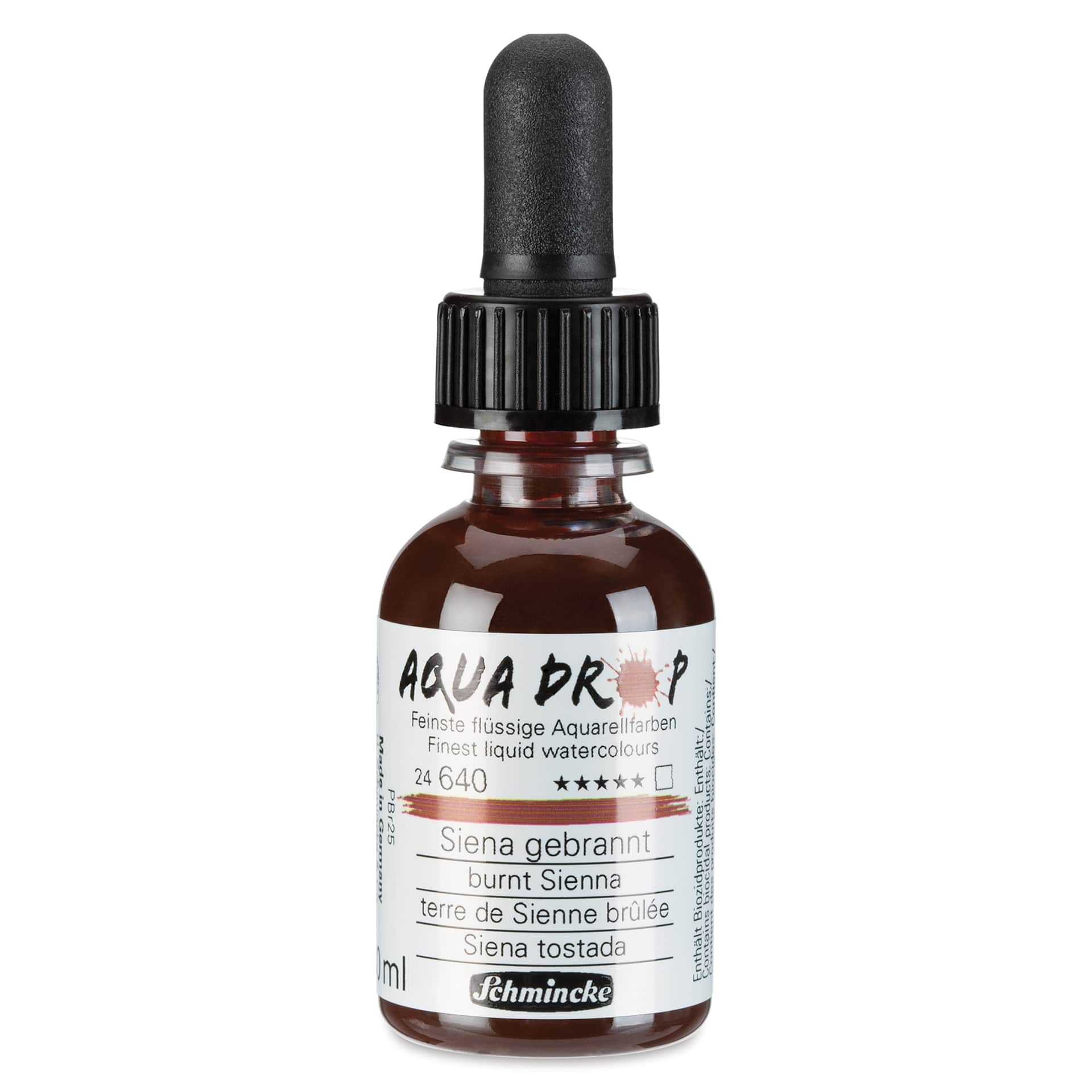 Schmincke Aqua Drop Watercolor - Burnt Sienna, 30 ml