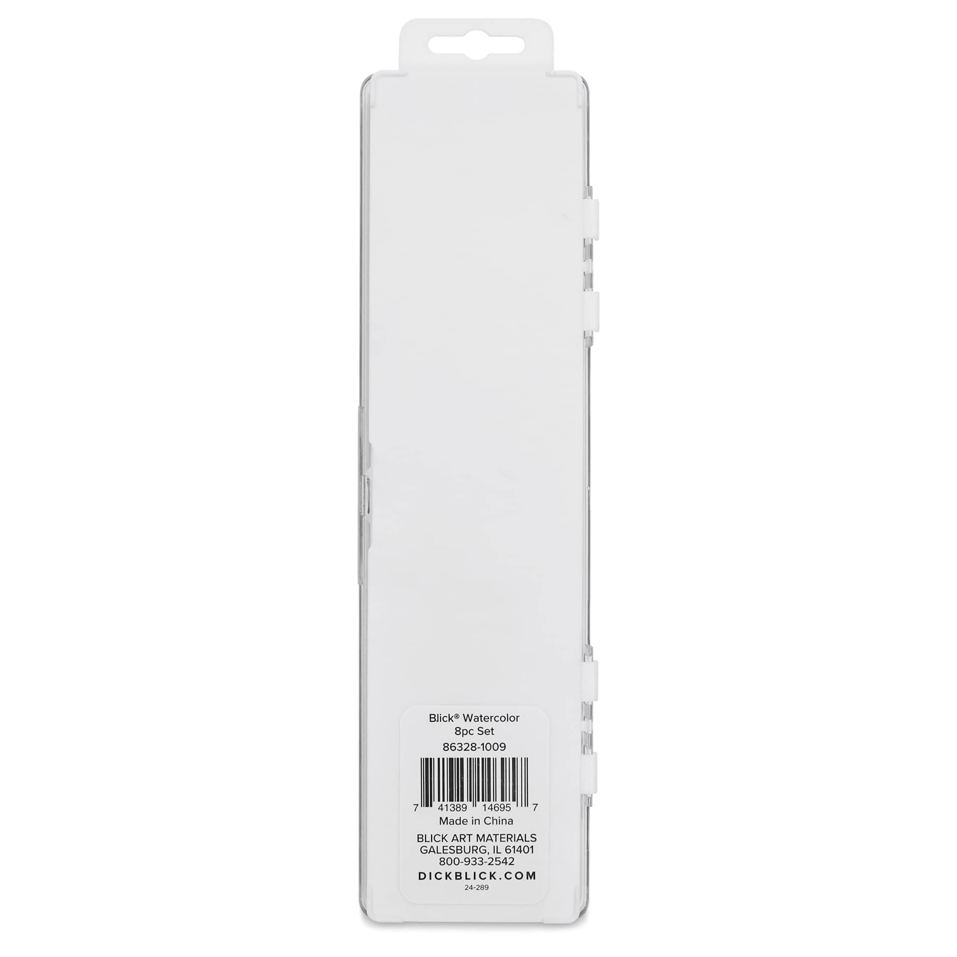 Blick Essentials Watercolor Pan Set - Set of 8, Assorted back of package