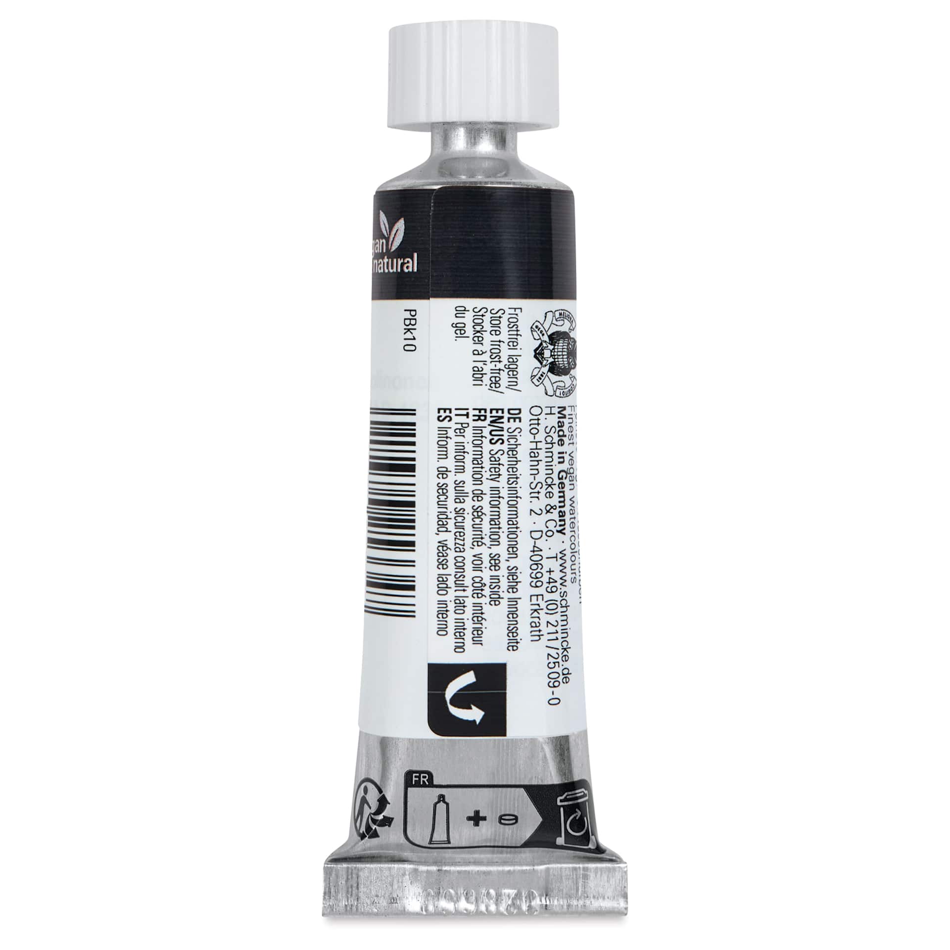 Schmincke Horadam Naturals Watercolor - Graphite Black, 15 ml Tube, back