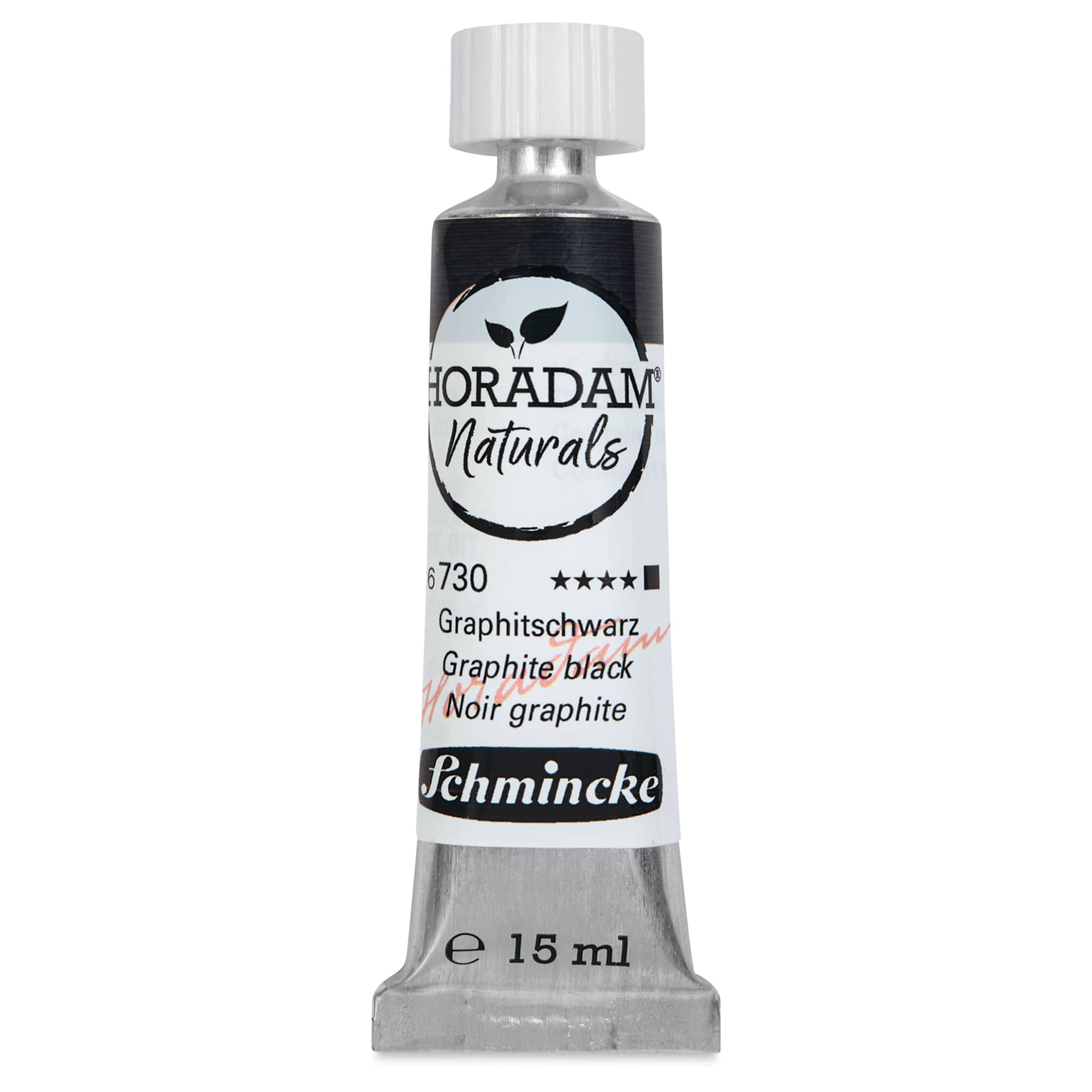 Schmincke Horadam Naturals Watercolor - Graphite Black, 15 ml Tube, front