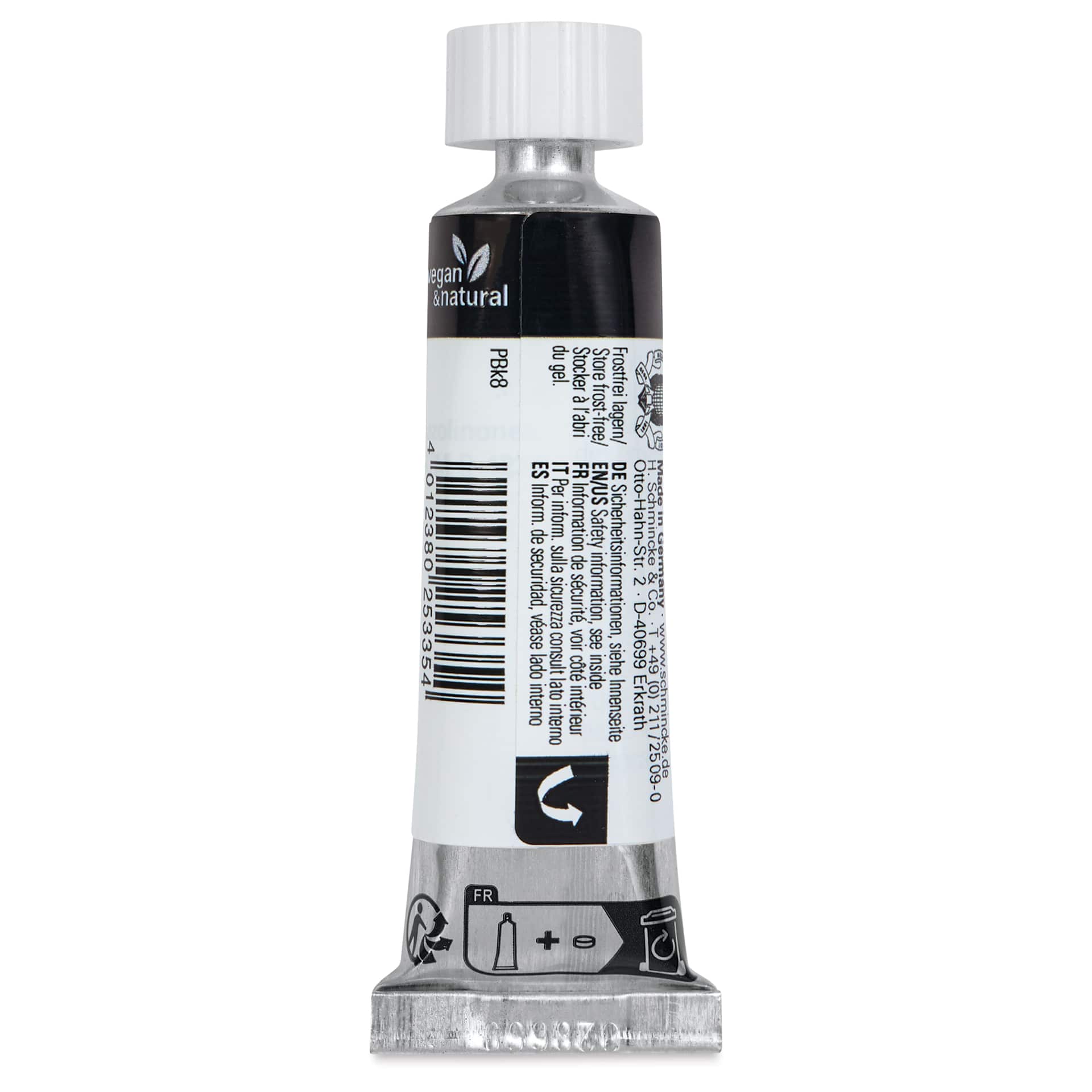 Schmincke Horadam Naturals Watercolor - Vine Black, 15 ml Tube, back