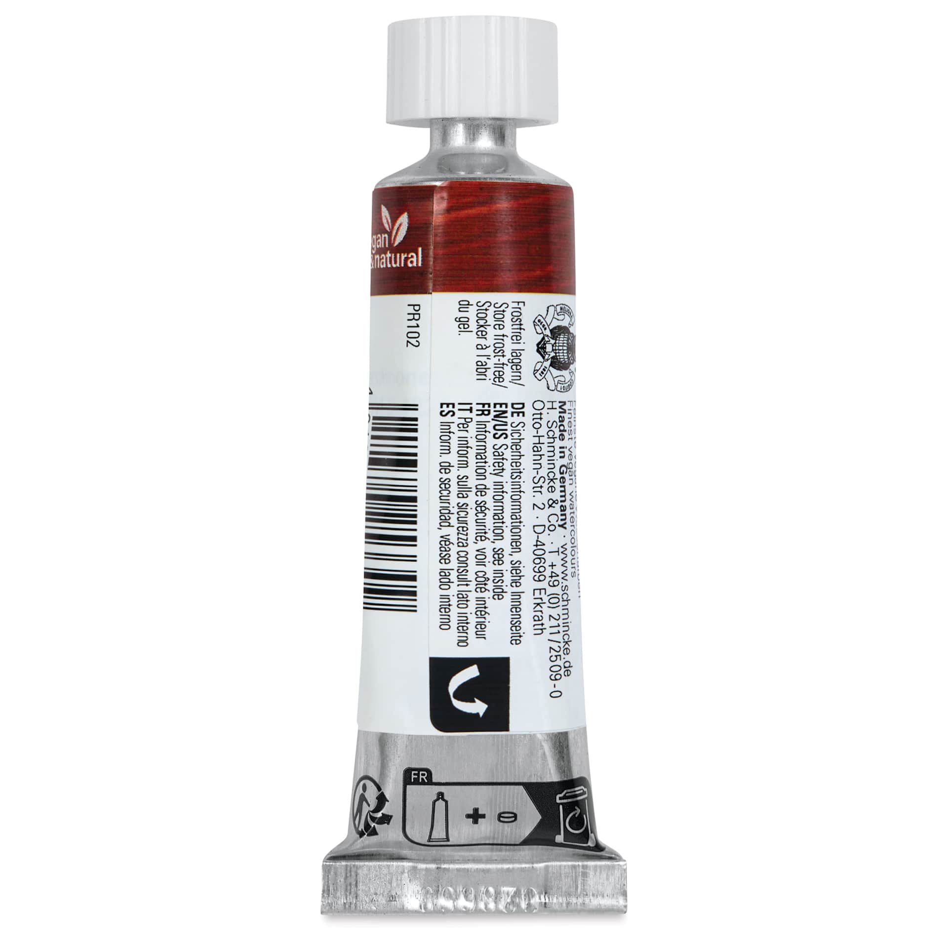Schmincke Horadam Naturals Watercolor - Red Bolus, 15 ml Tube, back