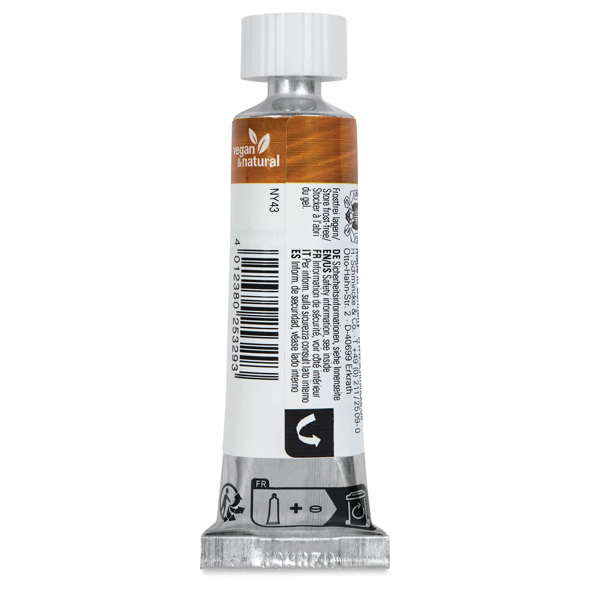 Schmincke Horadam Naturals Watercolor - Yellow Ochre, 15 ml Tube, back