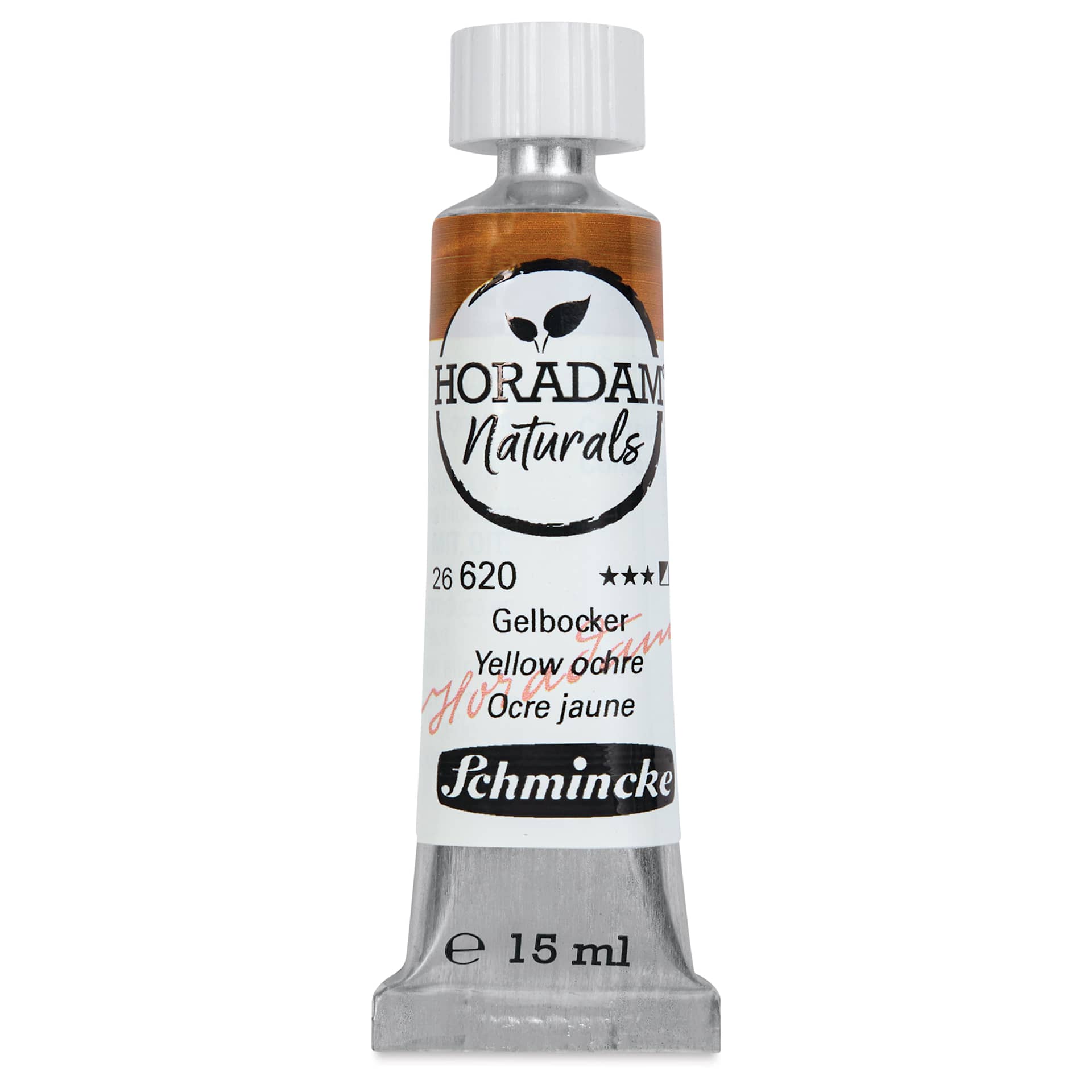 Schmincke Horadam Naturals Watercolor - Yellow Ochre, 15 ml Tube, front