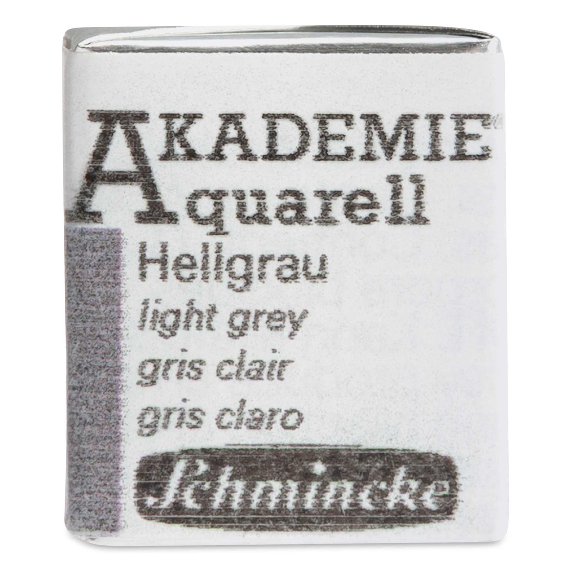Schmincke Akademie Aquarell Watercolor Pan - Light Grey, Half Pan