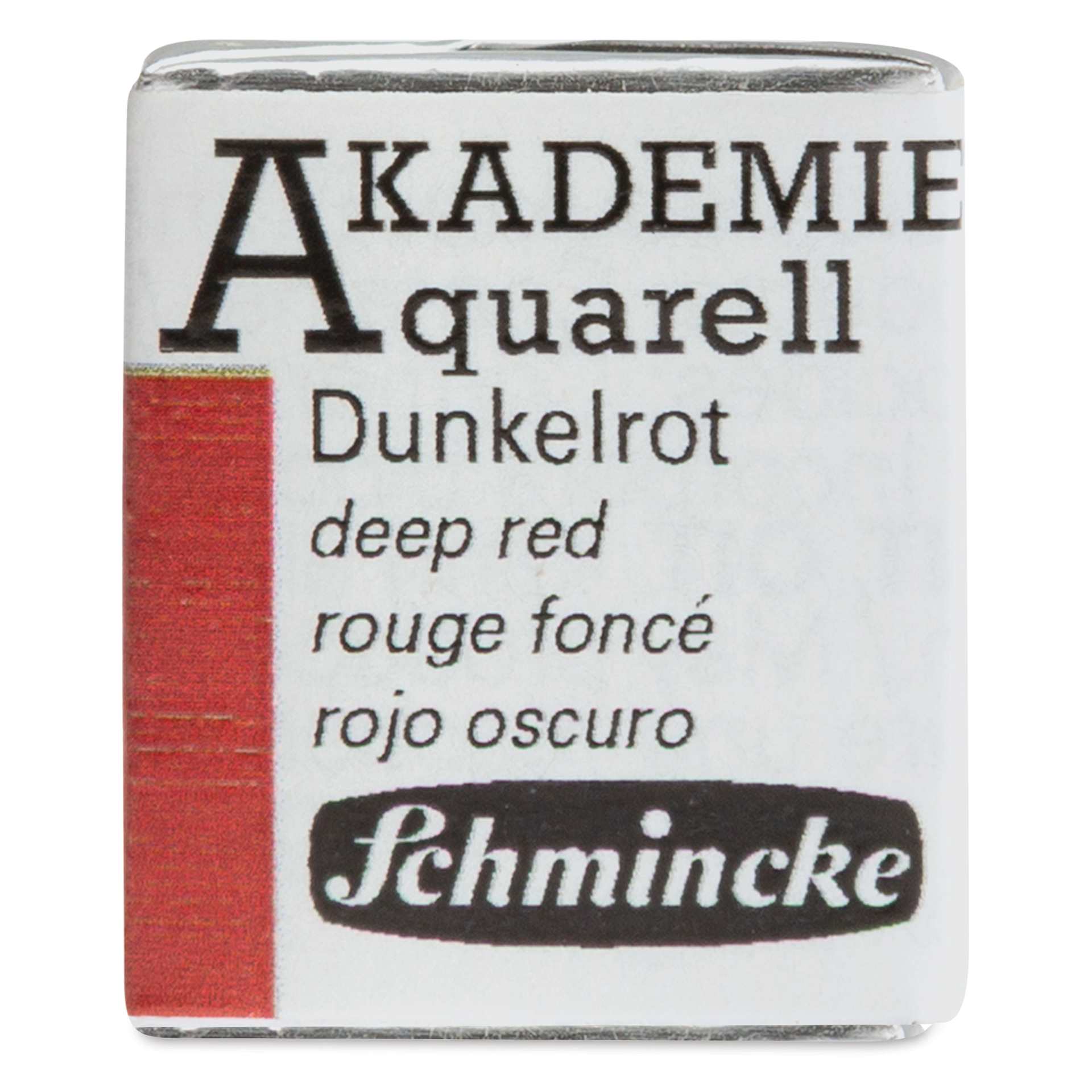 Schmincke Akademie Aquarell Watercolor Pan - Deep Red, Half Pan