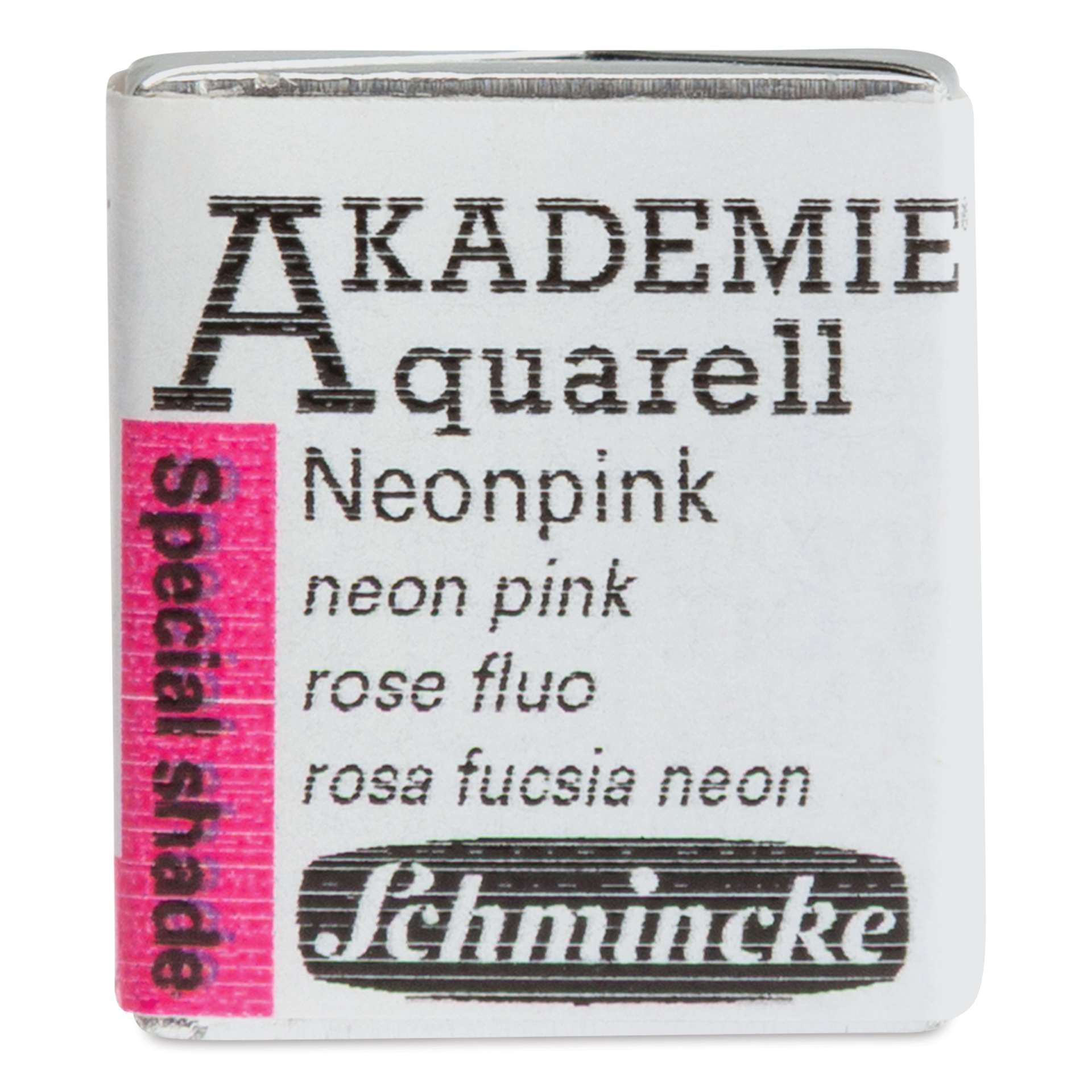 Schmincke Akademie Aquarell Watercolor Pan - Neon Pink, Half Pan