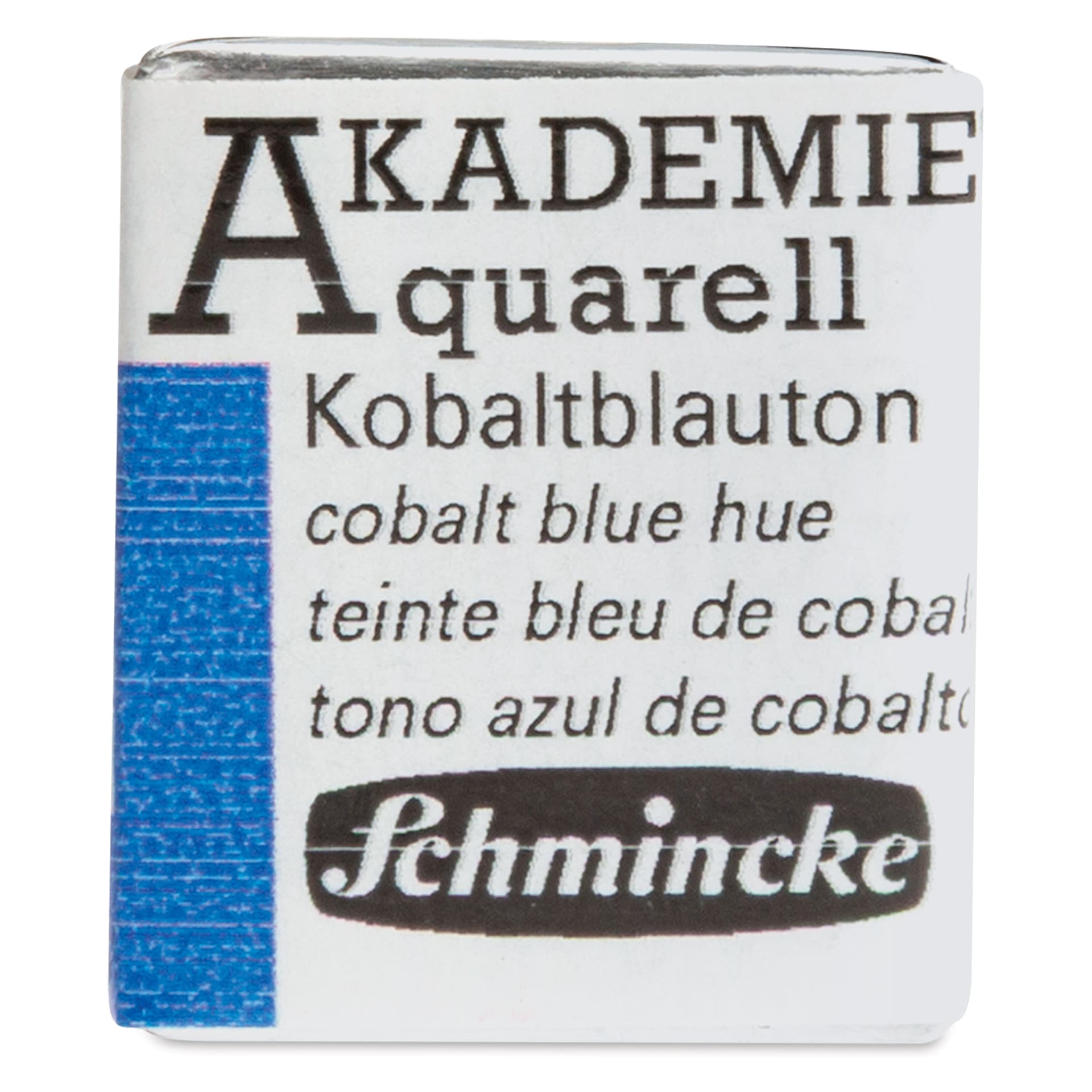 Schmincke Akademie Aquarell Watercolor Pan - Cobalt Blue Hue, Half Pan