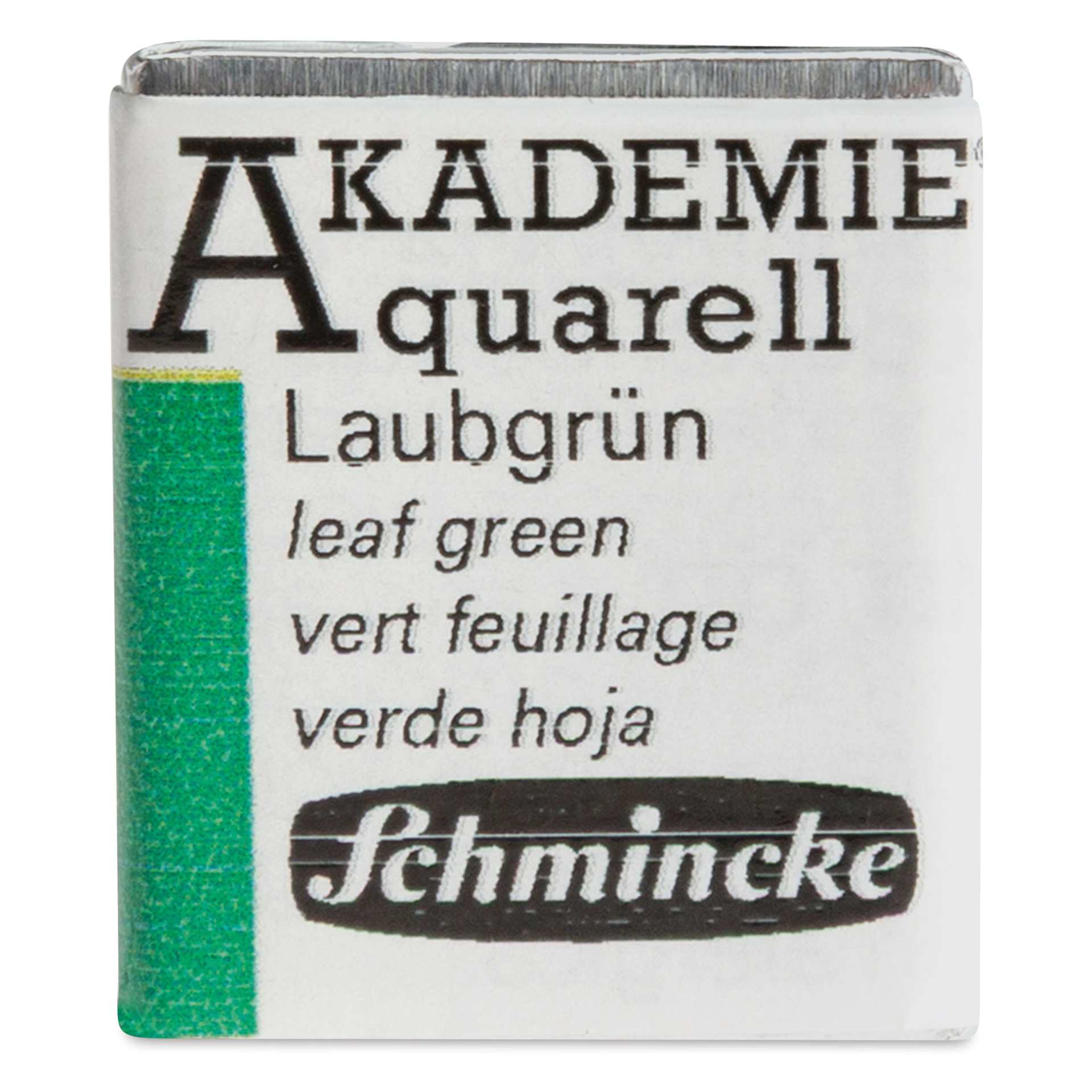Schmincke Akademie Aquarell Watercolor Pan - Leaf Green, Half Pan
