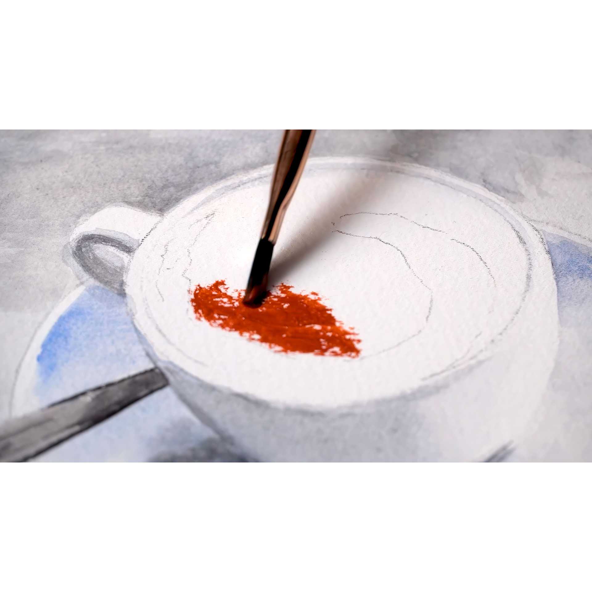 Schmincke Liquid Earth Watercolor, tea painting