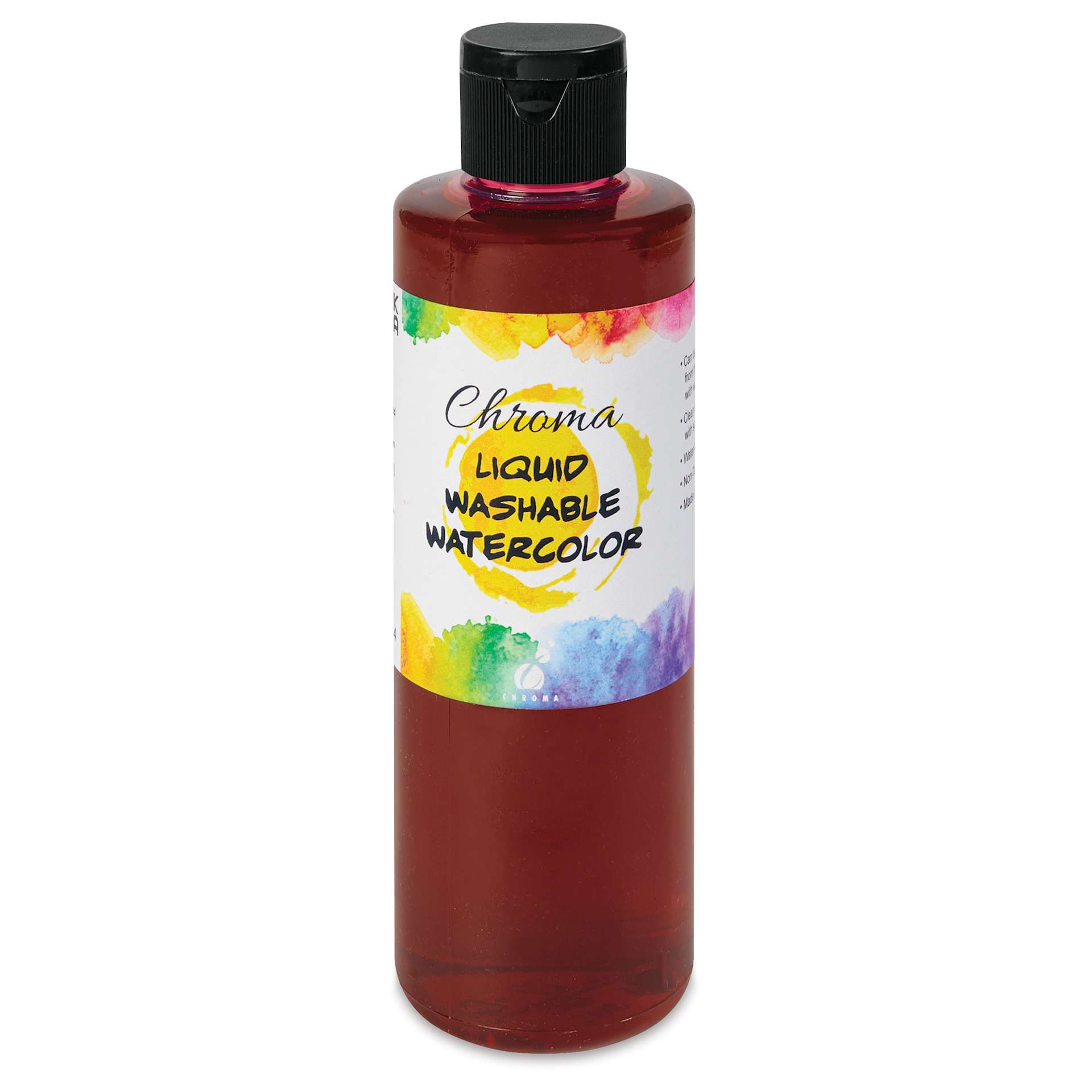 Chroma Liquid Washable Watercolor Paint - Orange, 8.4 oz, Bottle, front