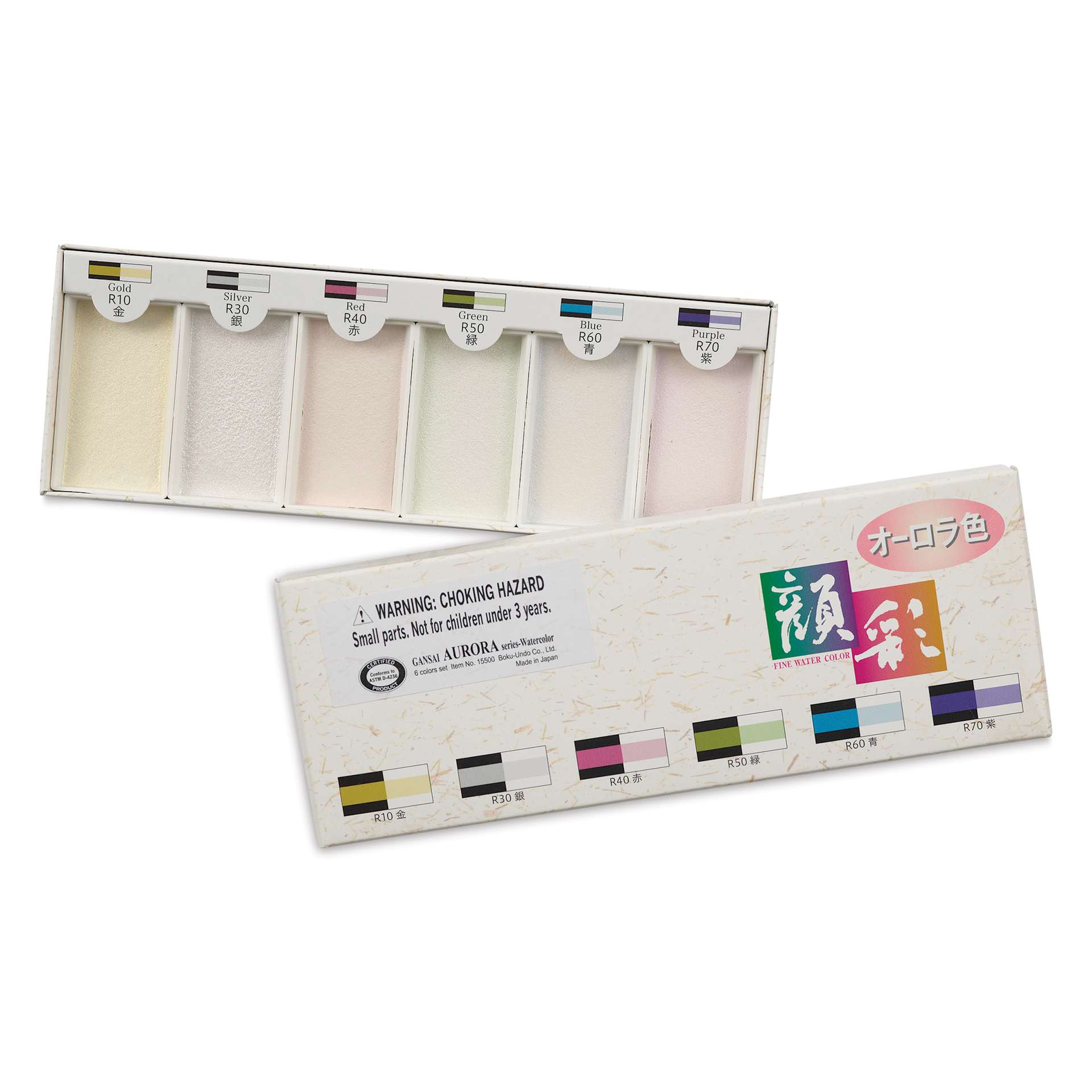 Aitoh Japanese Watercolor - Interference Colors, Set of 6