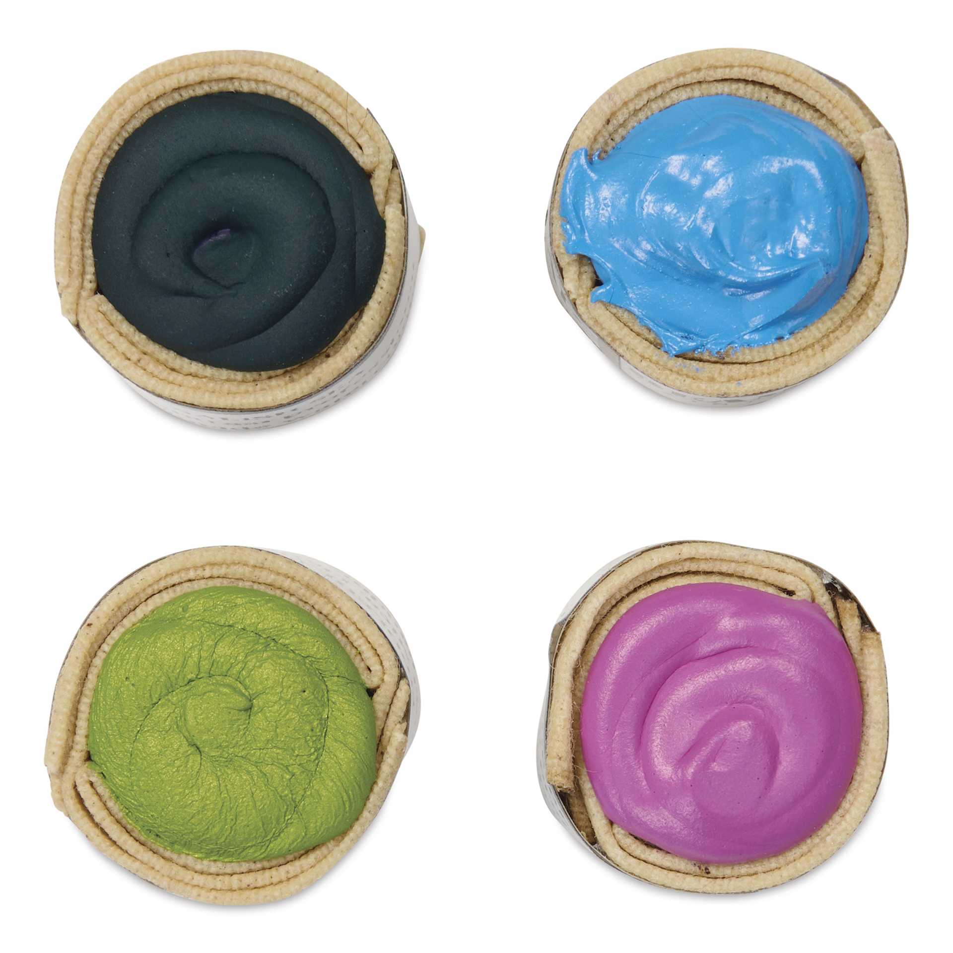 Beam Paints Watercolor Paintstones - Set of 4, Happy Birthday top view