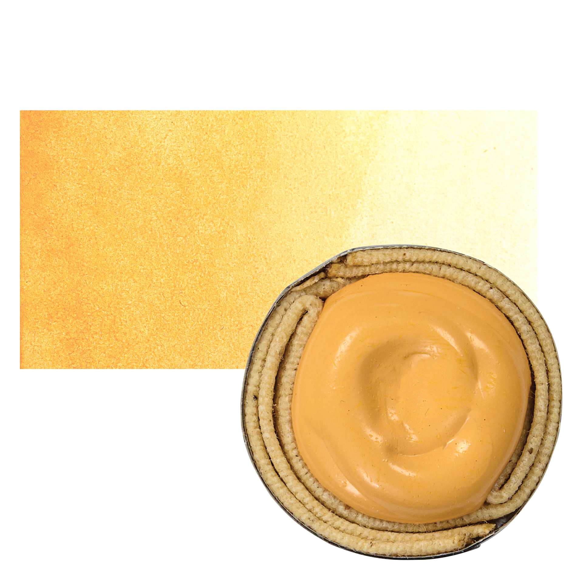 Beam Paints Watercolor Paintstone - Morning Peach stone and swatch