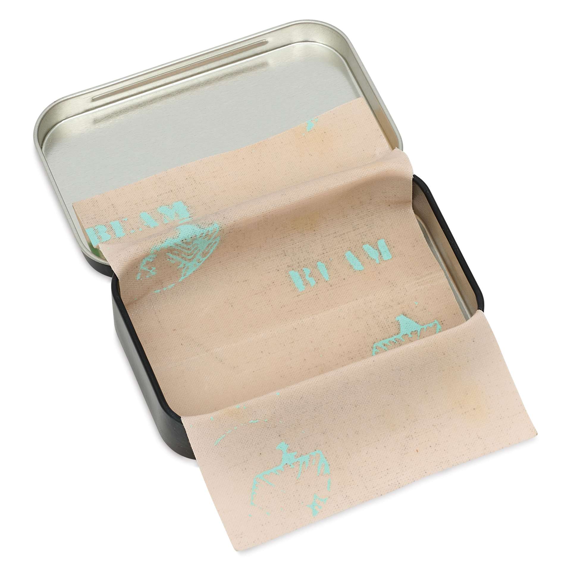 Beam Watercolor Empty Tin - Large, with beeswax cloth inserted