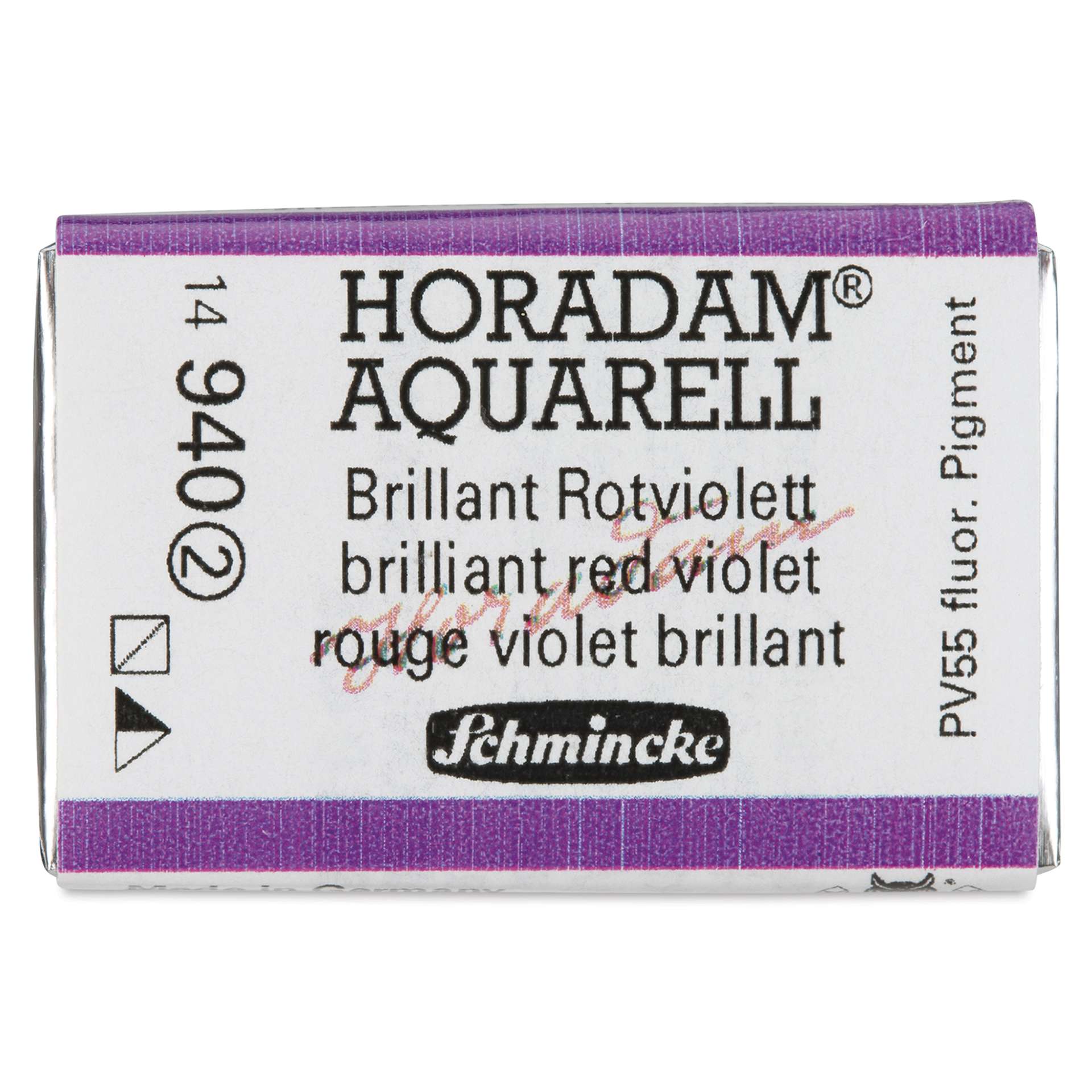 Schmincke Horadam Aquarell Watercolor - Brilliant Red Violet, Full Pan
