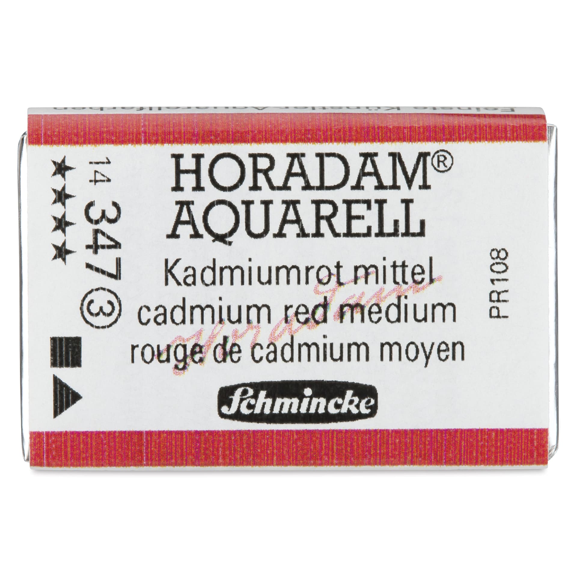 Schmincke Horadam Aquarell Watercolor - Cadmium Red Medium, Full Pan