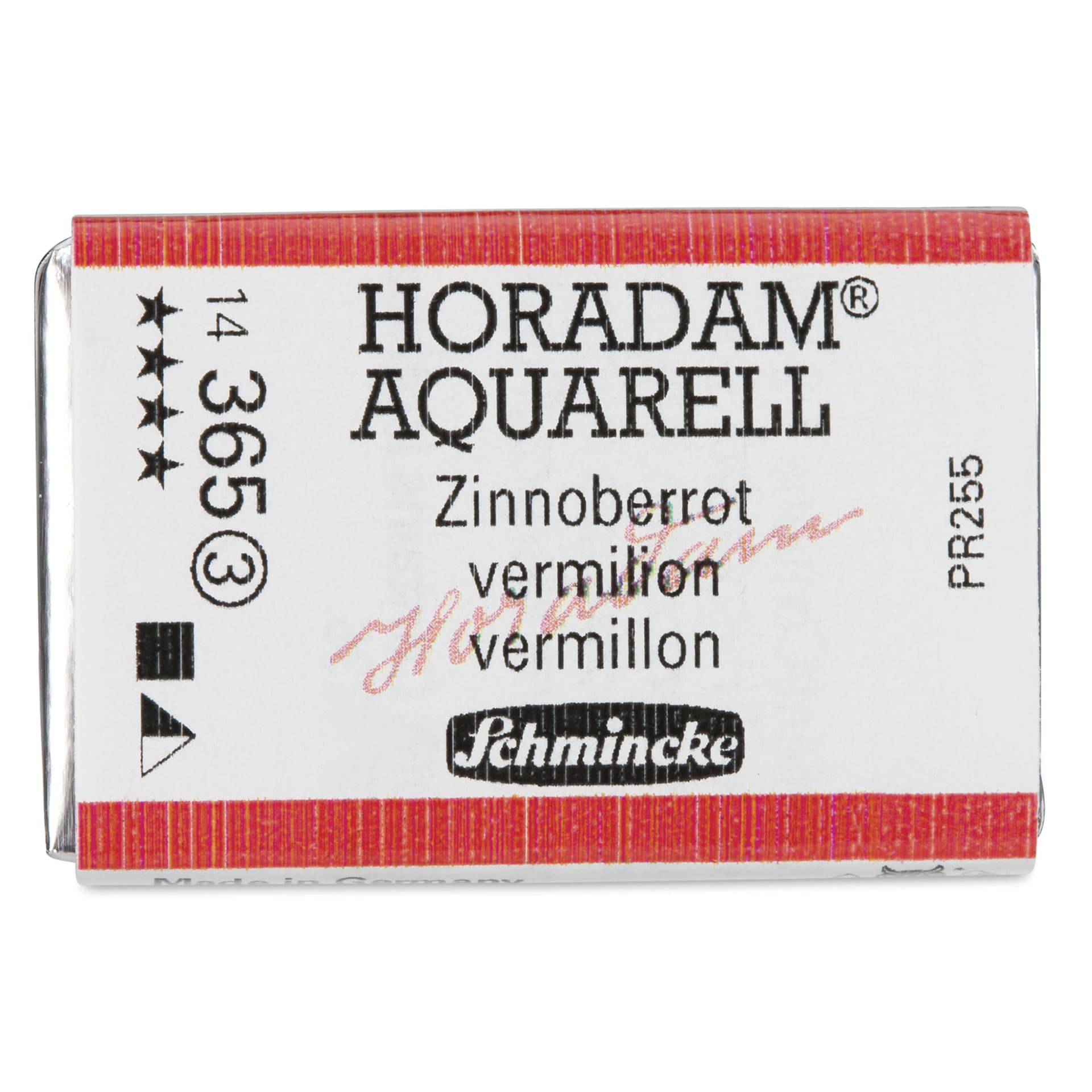 Schmincke Horadam Aquarell Watercolor - Vermilion, Full Pan