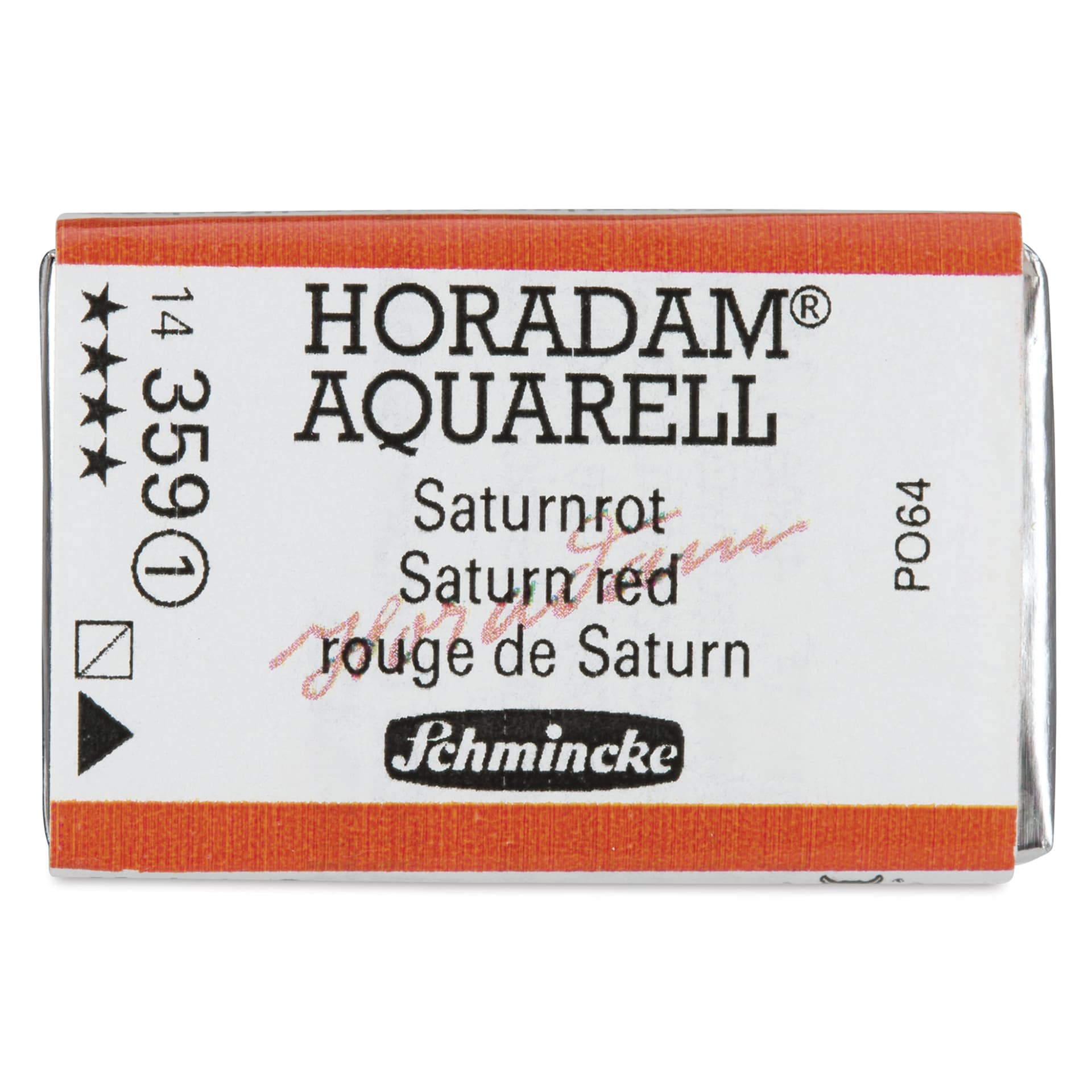 Schmincke Horadam Aquarell Watercolor - Saturn Red, Full Pan