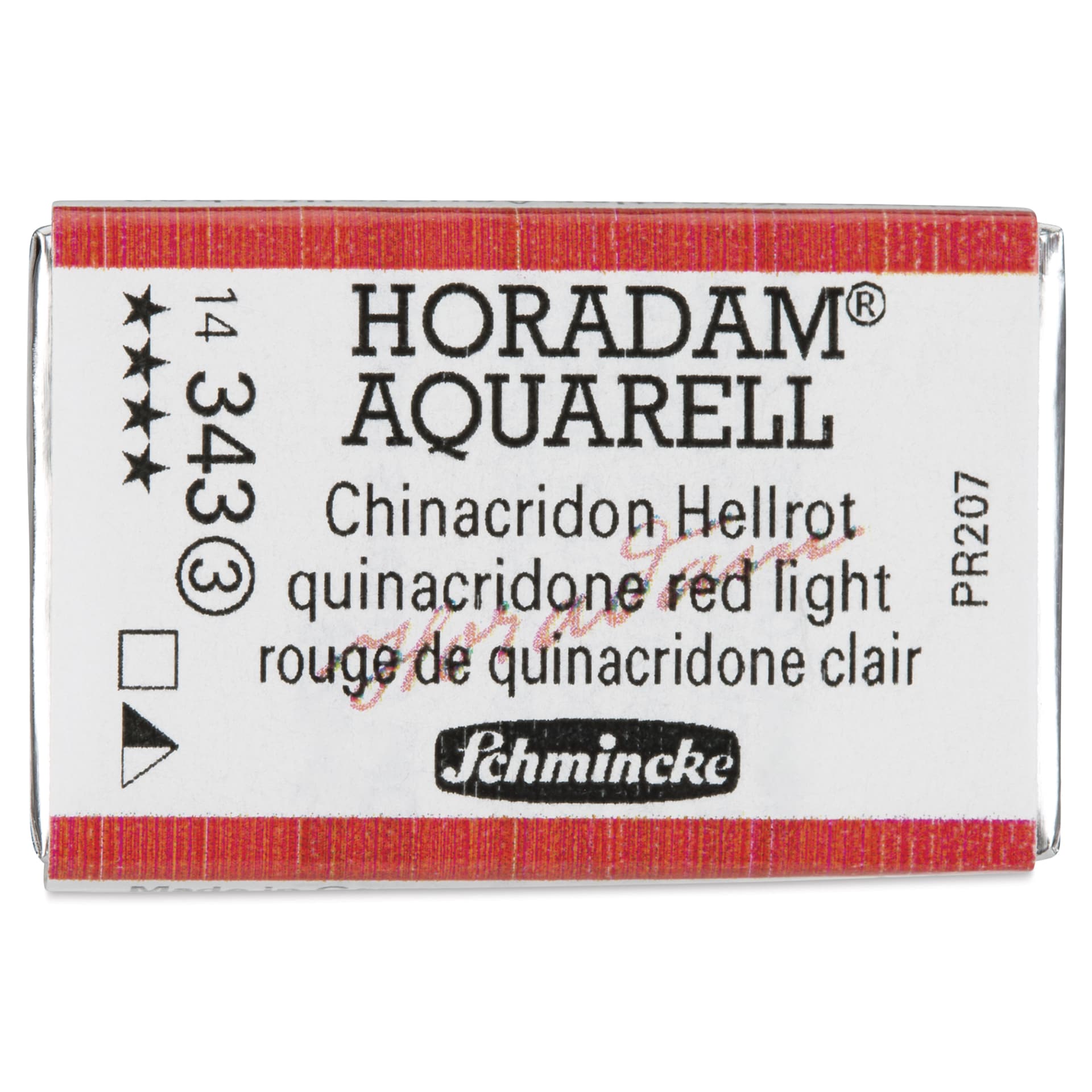 Schmincke Horadam Aquarell Watercolor - Quinacridone Red Light, Full Pan